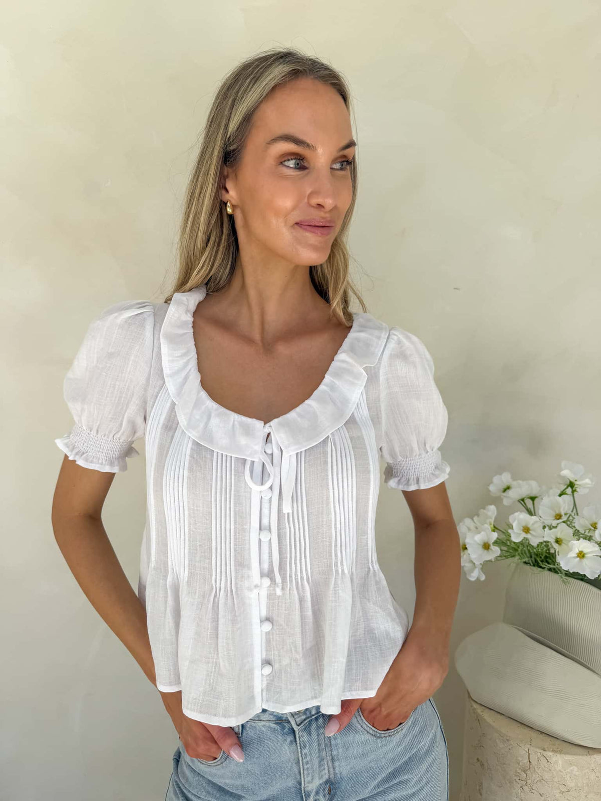 Sky Blouse - White
