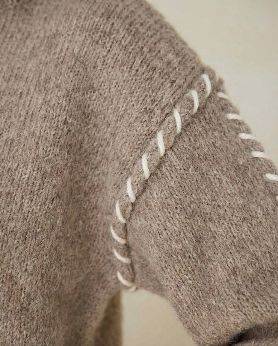 Fawn Stitch Knit - Taupe