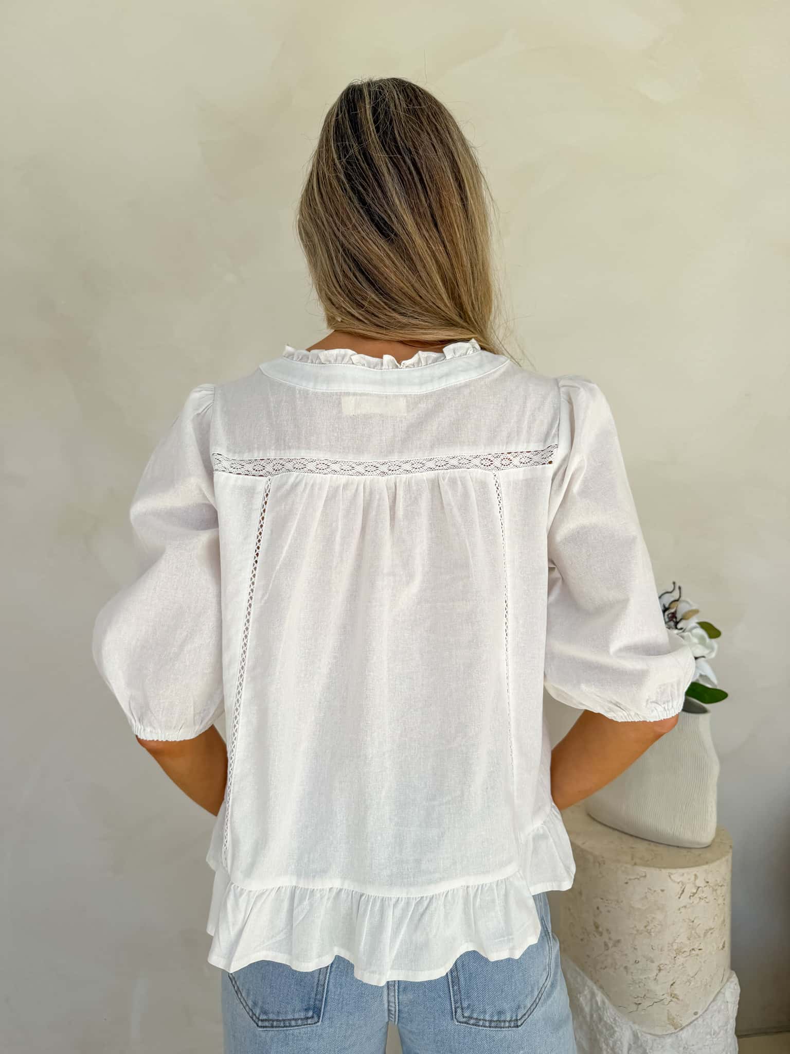 Clover Blouse - White