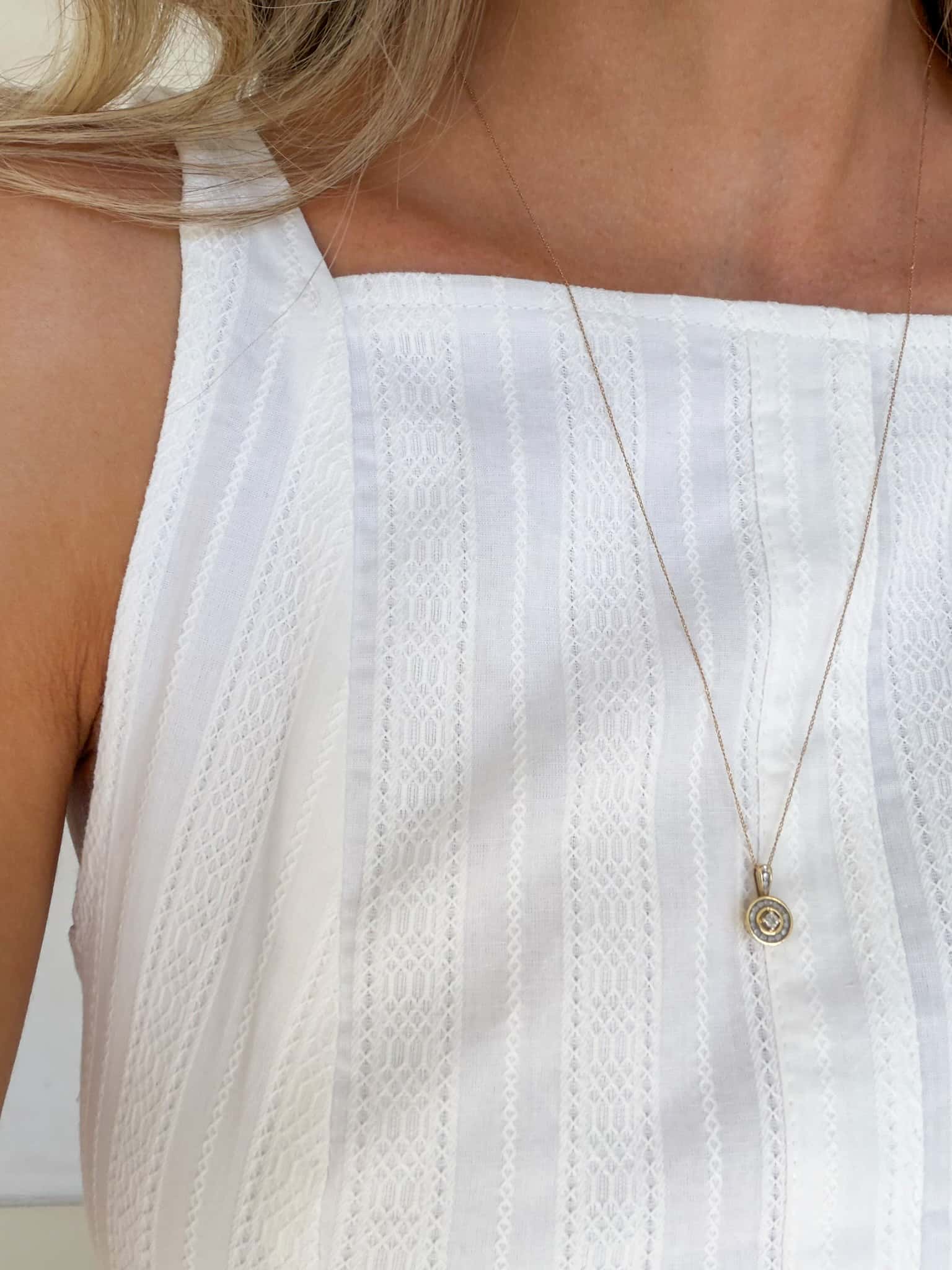 Daisy Dress - White Jacquard