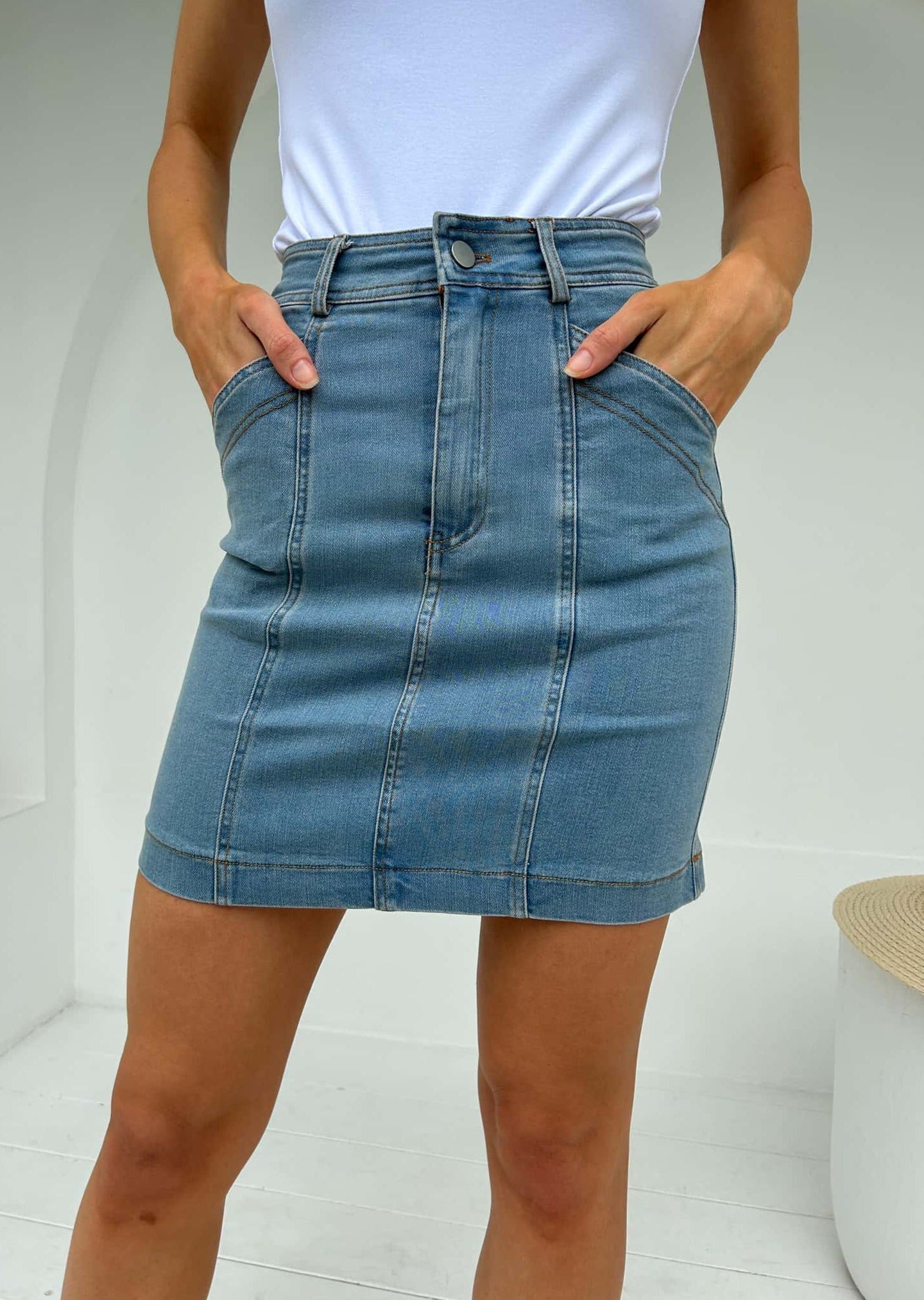 Carmen Denim Short Skirt