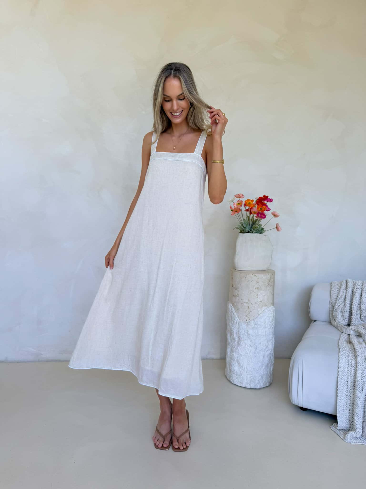 Celeste Dress - Natural