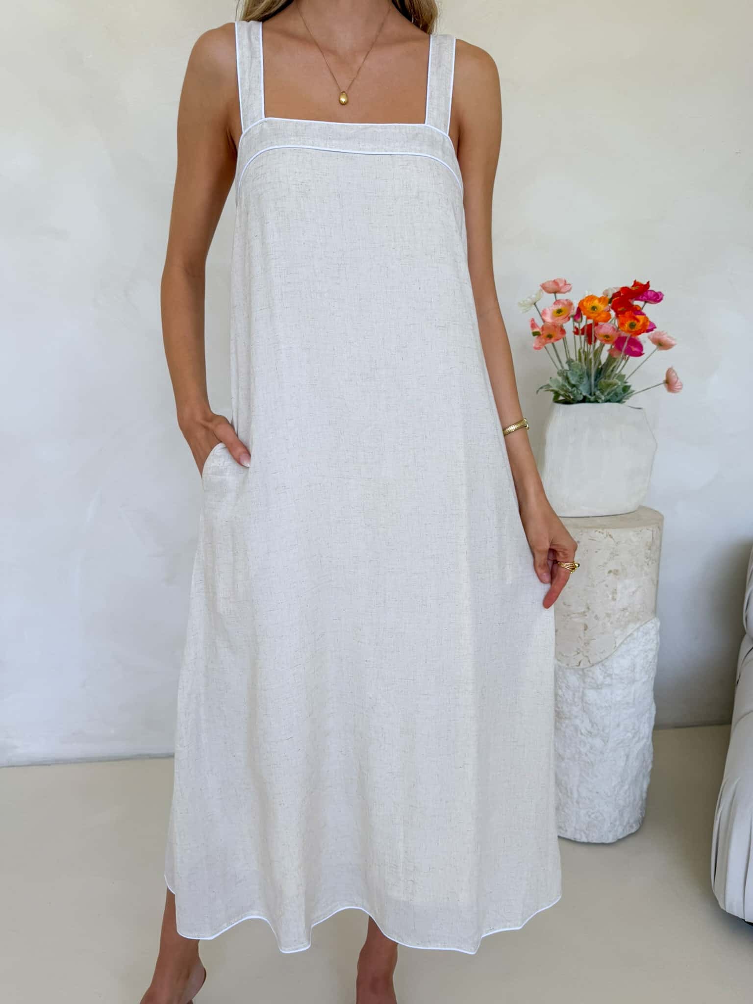 Celeste Dress - Natural