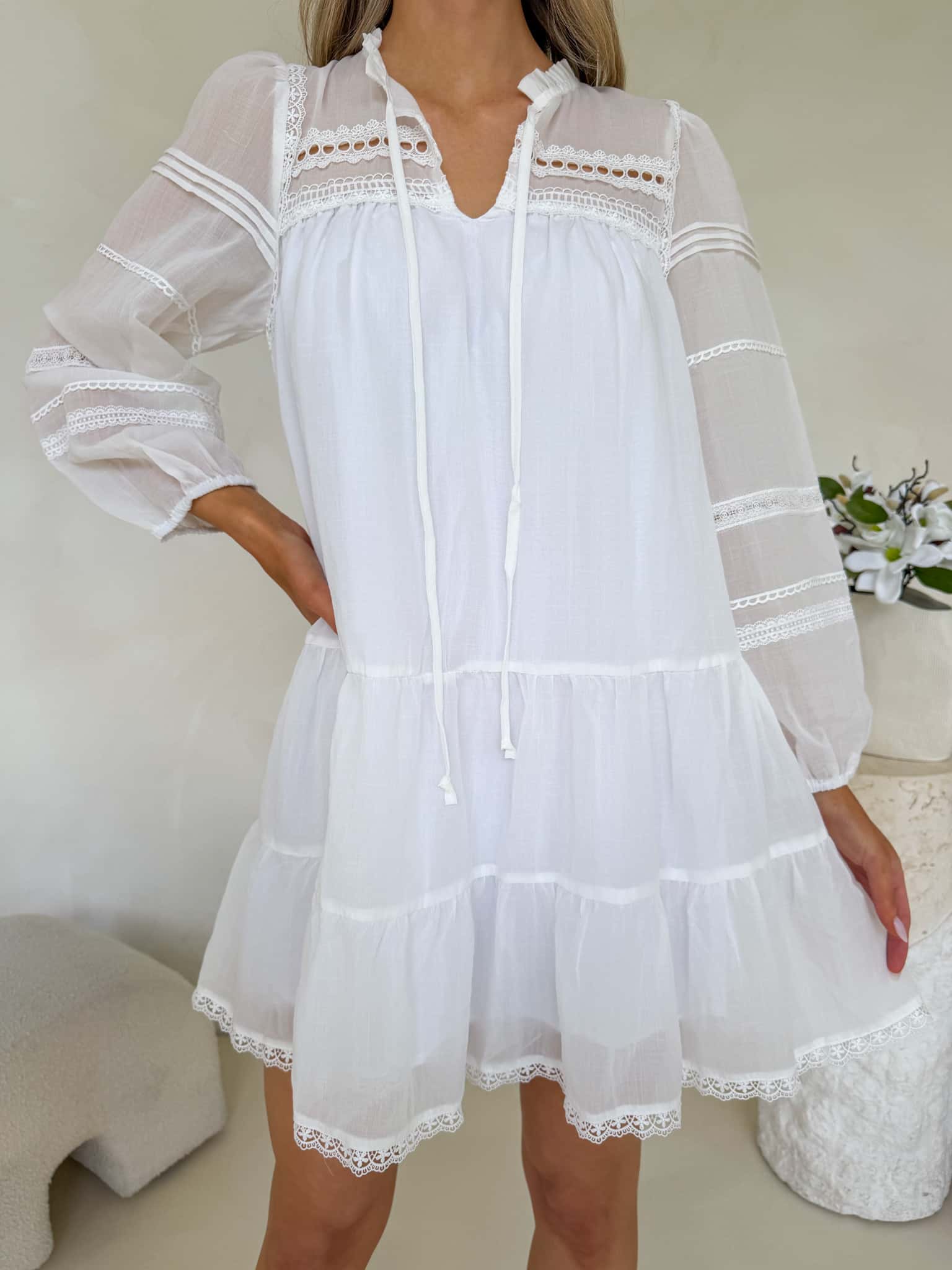Meadow Dress - White