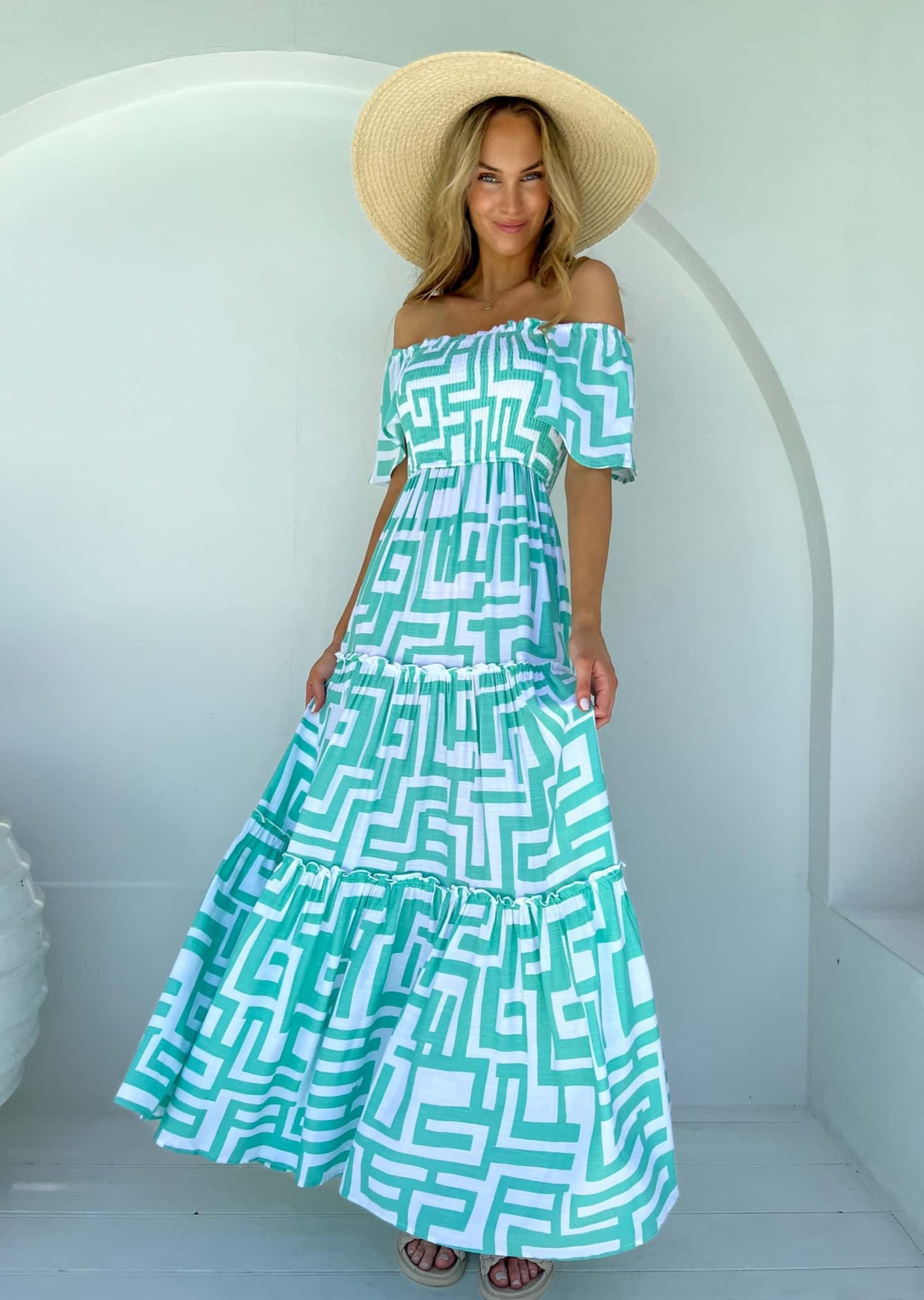 Maya Maxi Dress - Ethereal Print