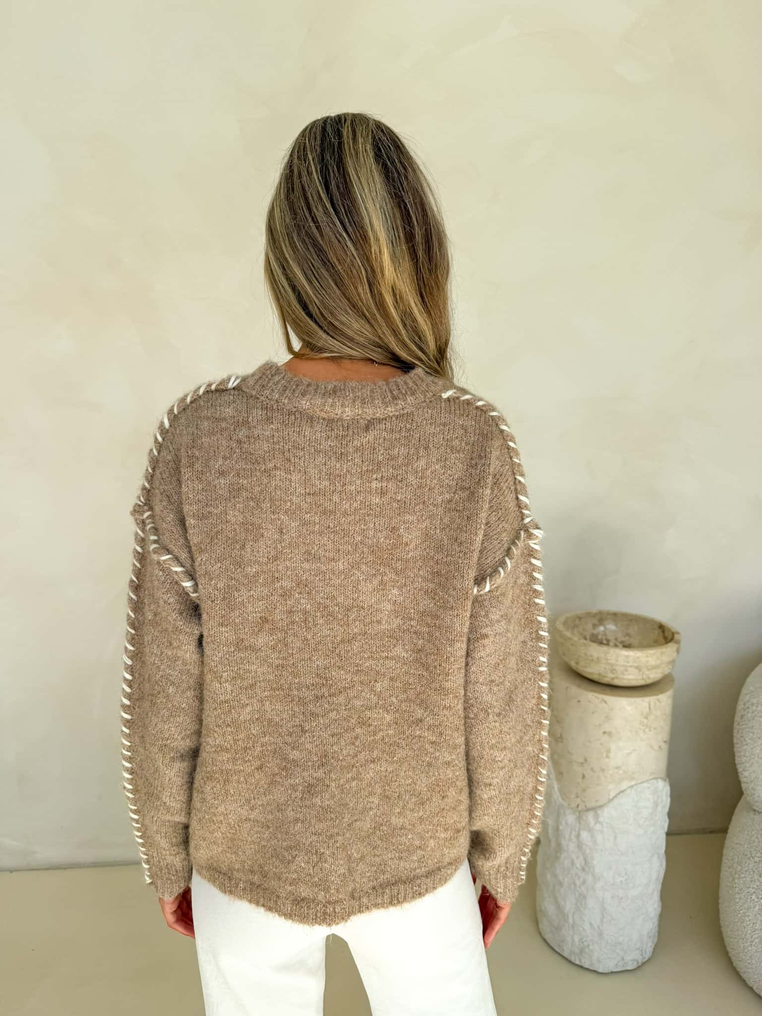 Fawn Stitch Knit - Taupe