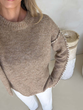 Fawn Stitch Knit - Taupe
