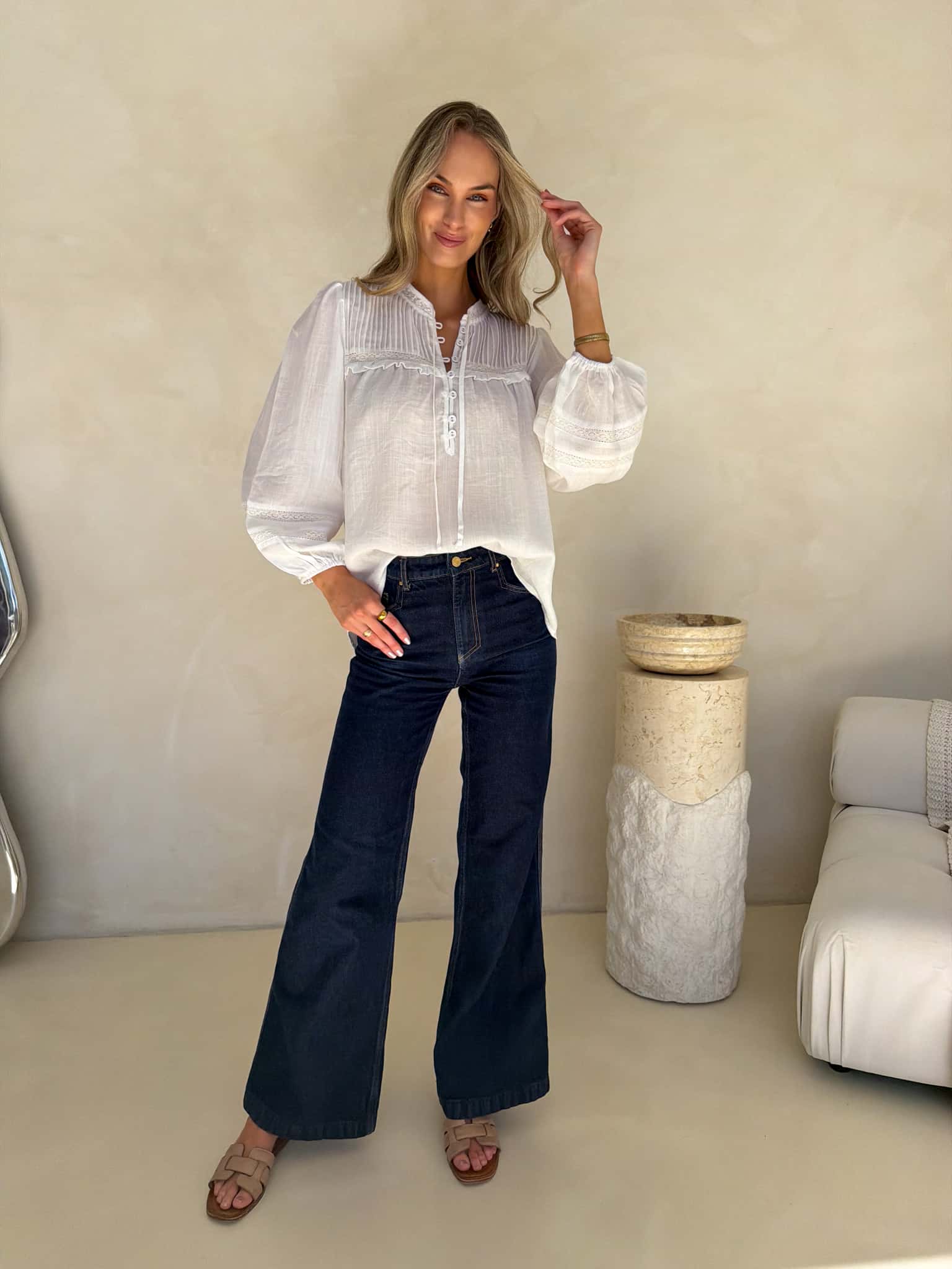 Florence Blouse - White