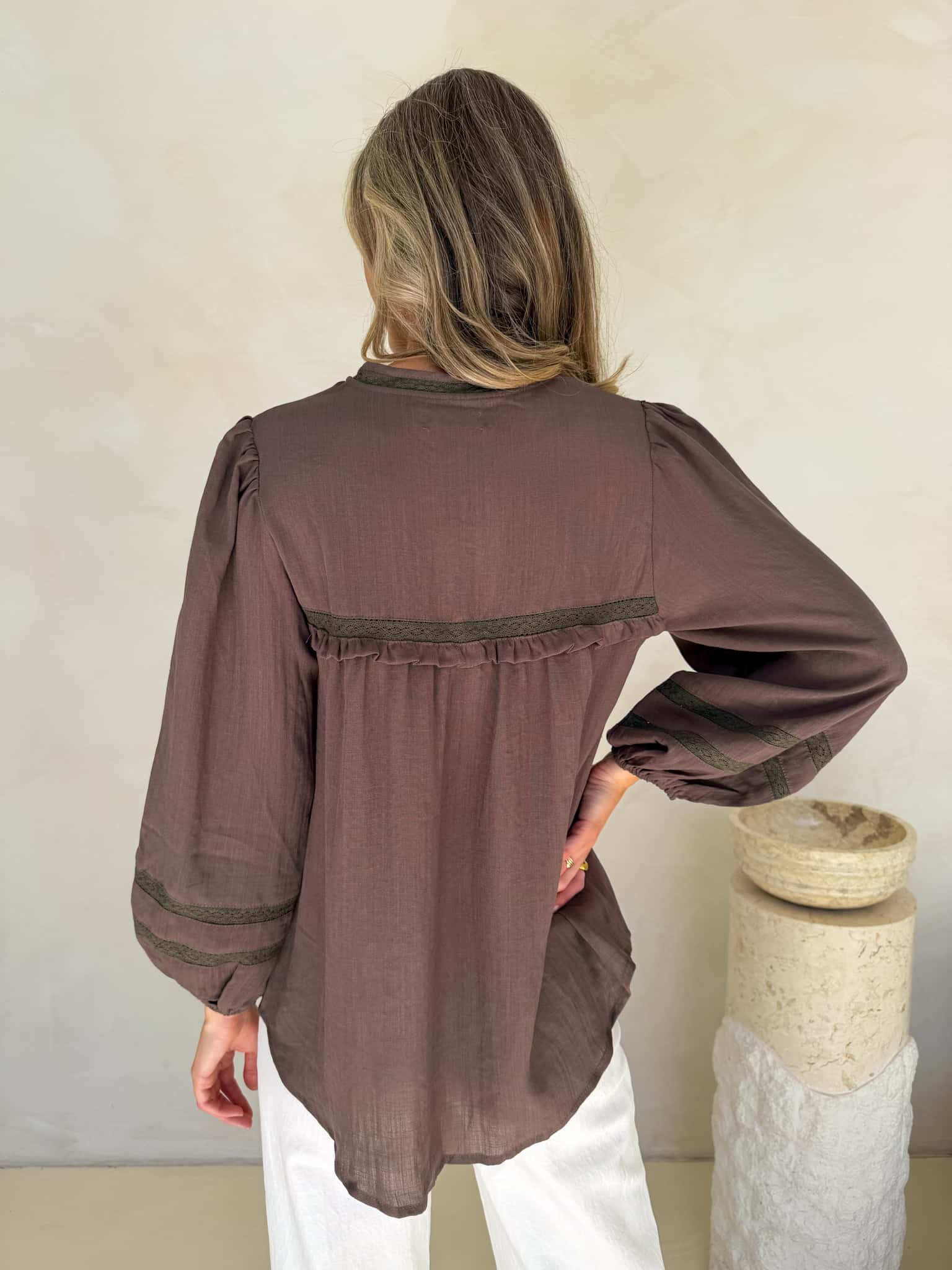 Florence Blouse - Chocolate