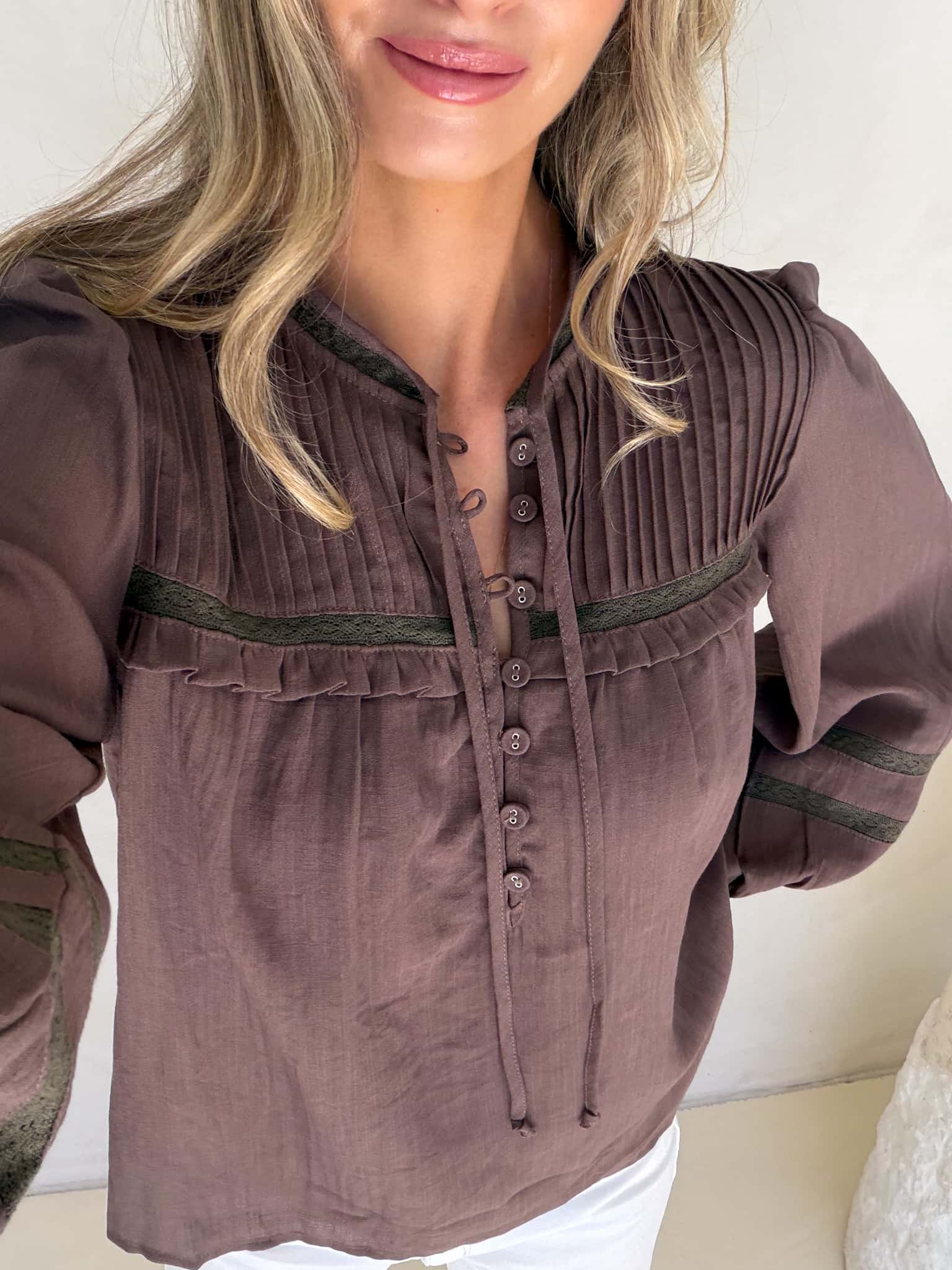 Florence Blouse - Chocolate