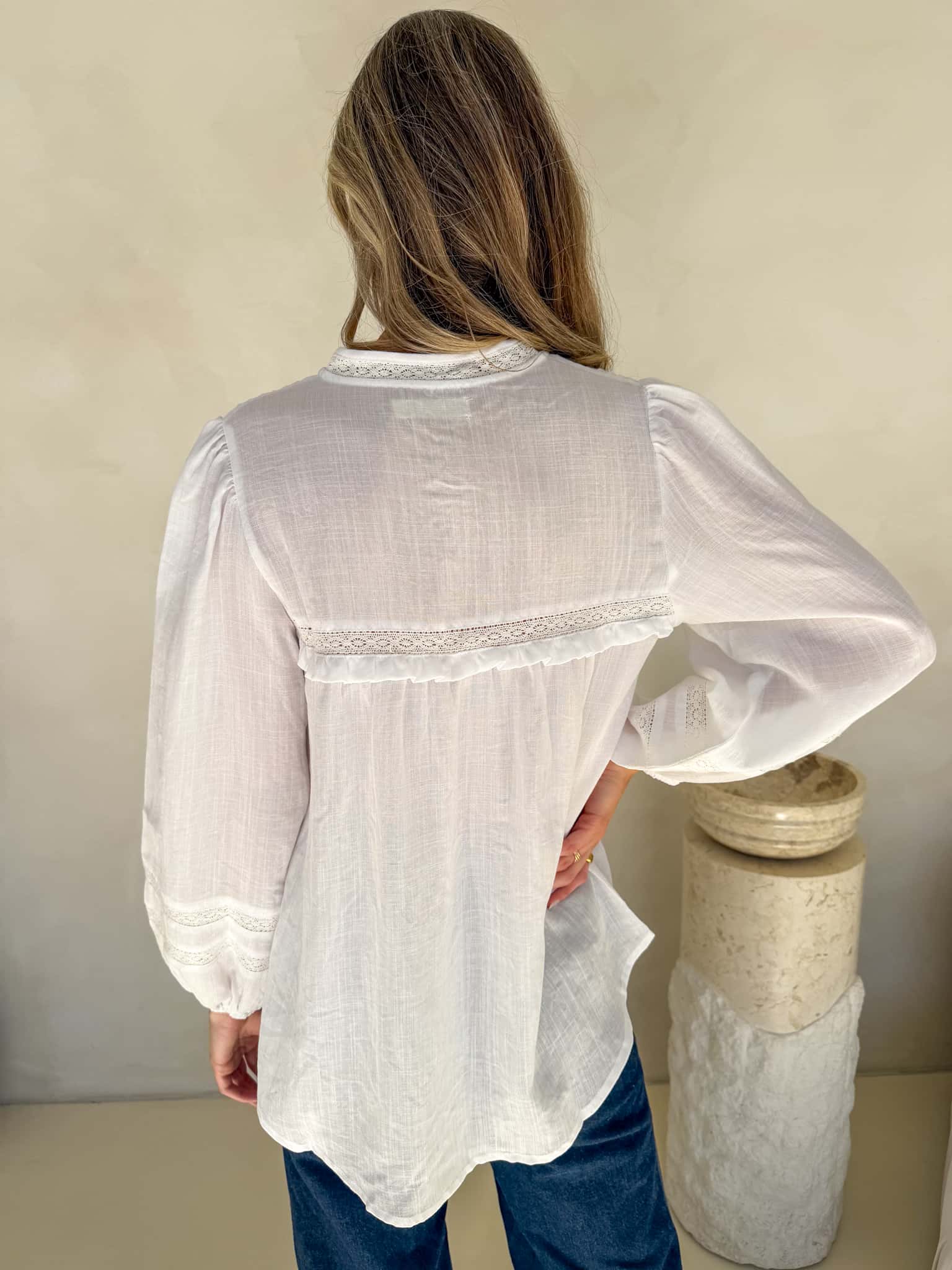 Florence Blouse - White – Mylk The Label
