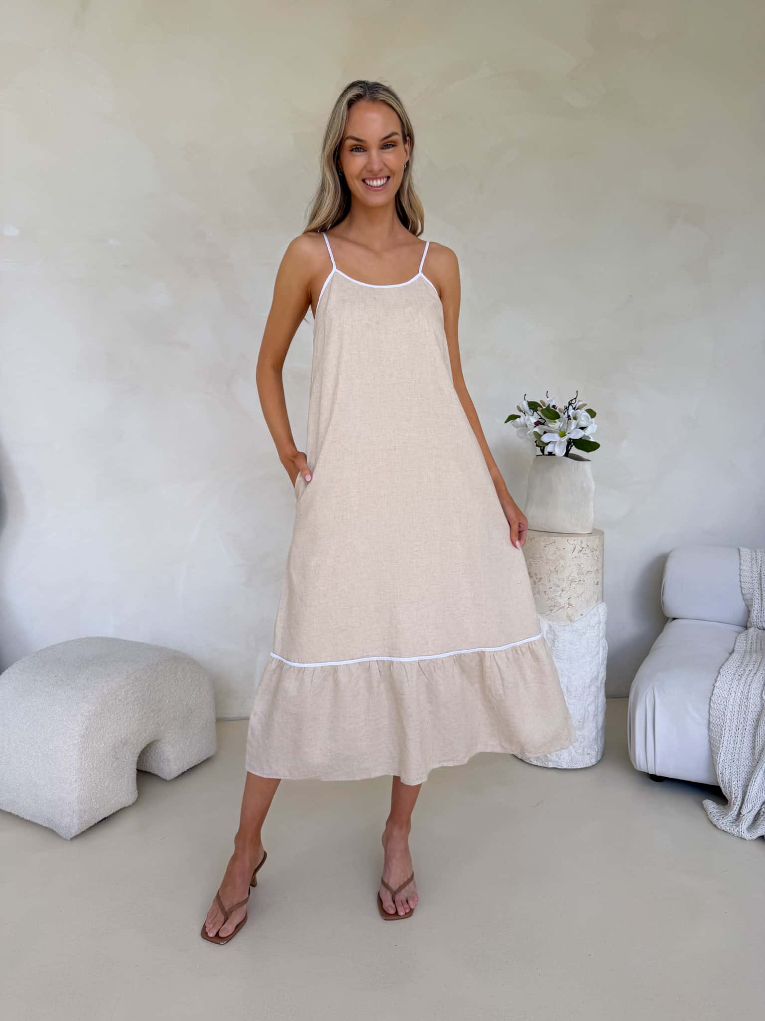 Frances Dress - Natural