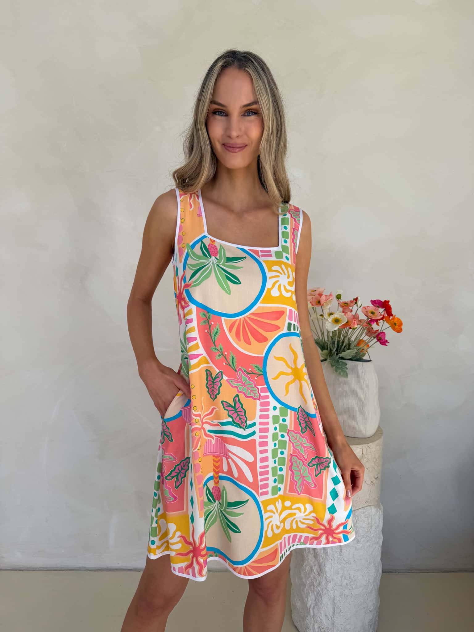 Frankie Dress - Tropicana Print