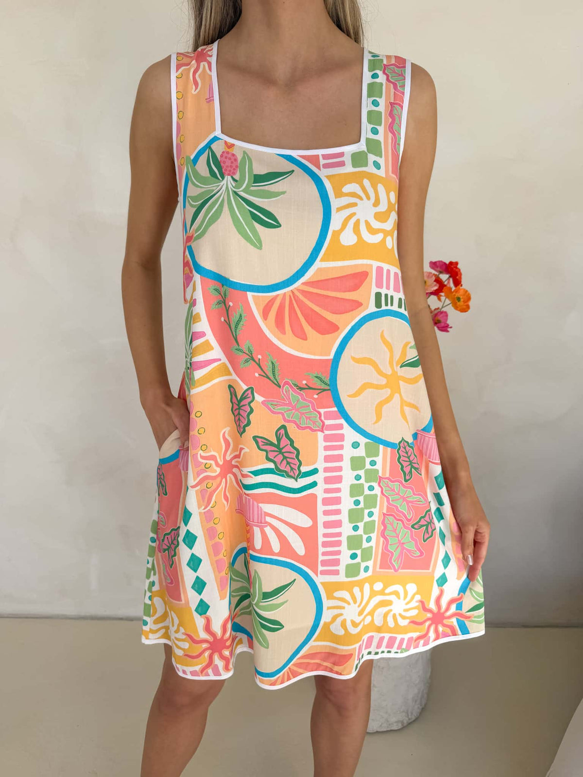 Frankie Dress - Tropicana Print
