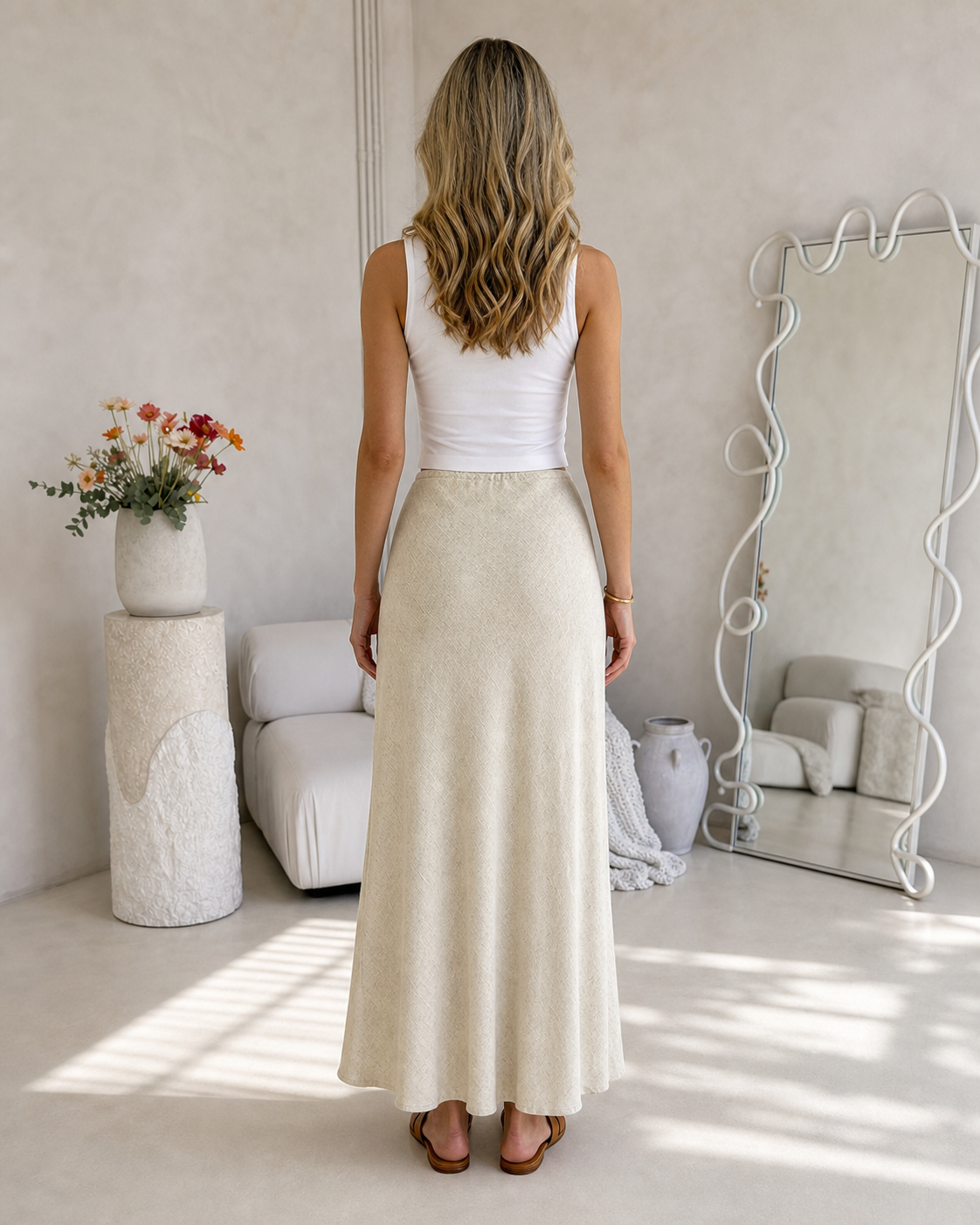Kora Maxi Skirt - Natural