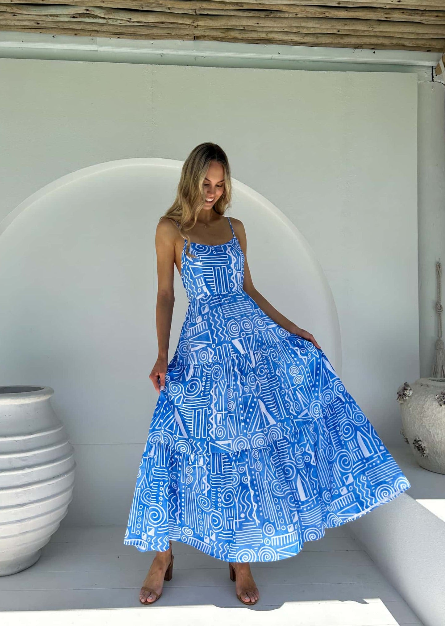 Georgie Maxi Dress - Oceania Print