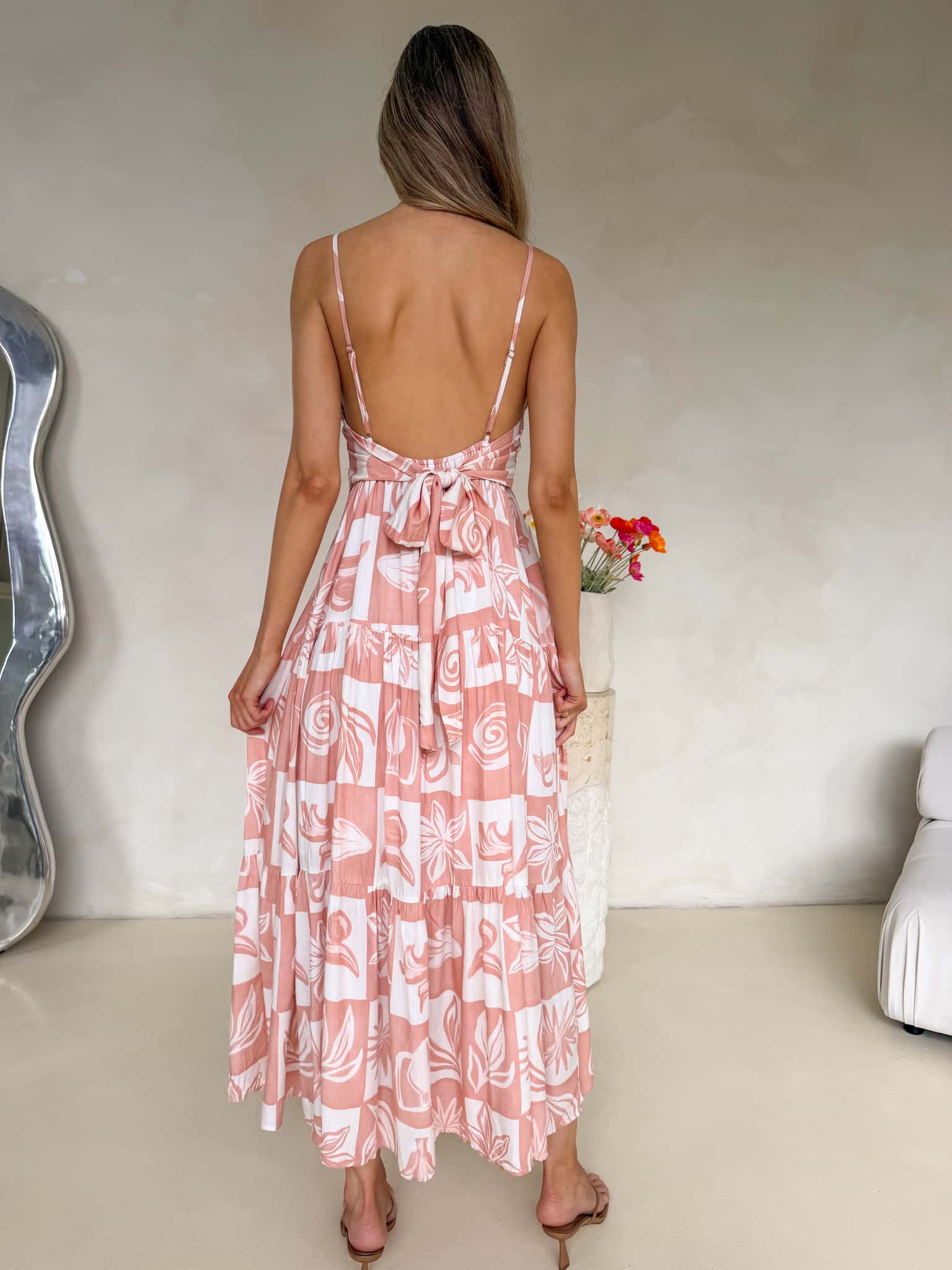 Georgie Maxi Dress - Rosette Print
