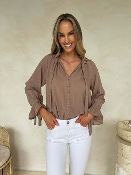 Palos Blouse - Taupe