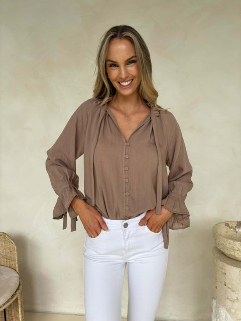 Palos Blouse - Taupe