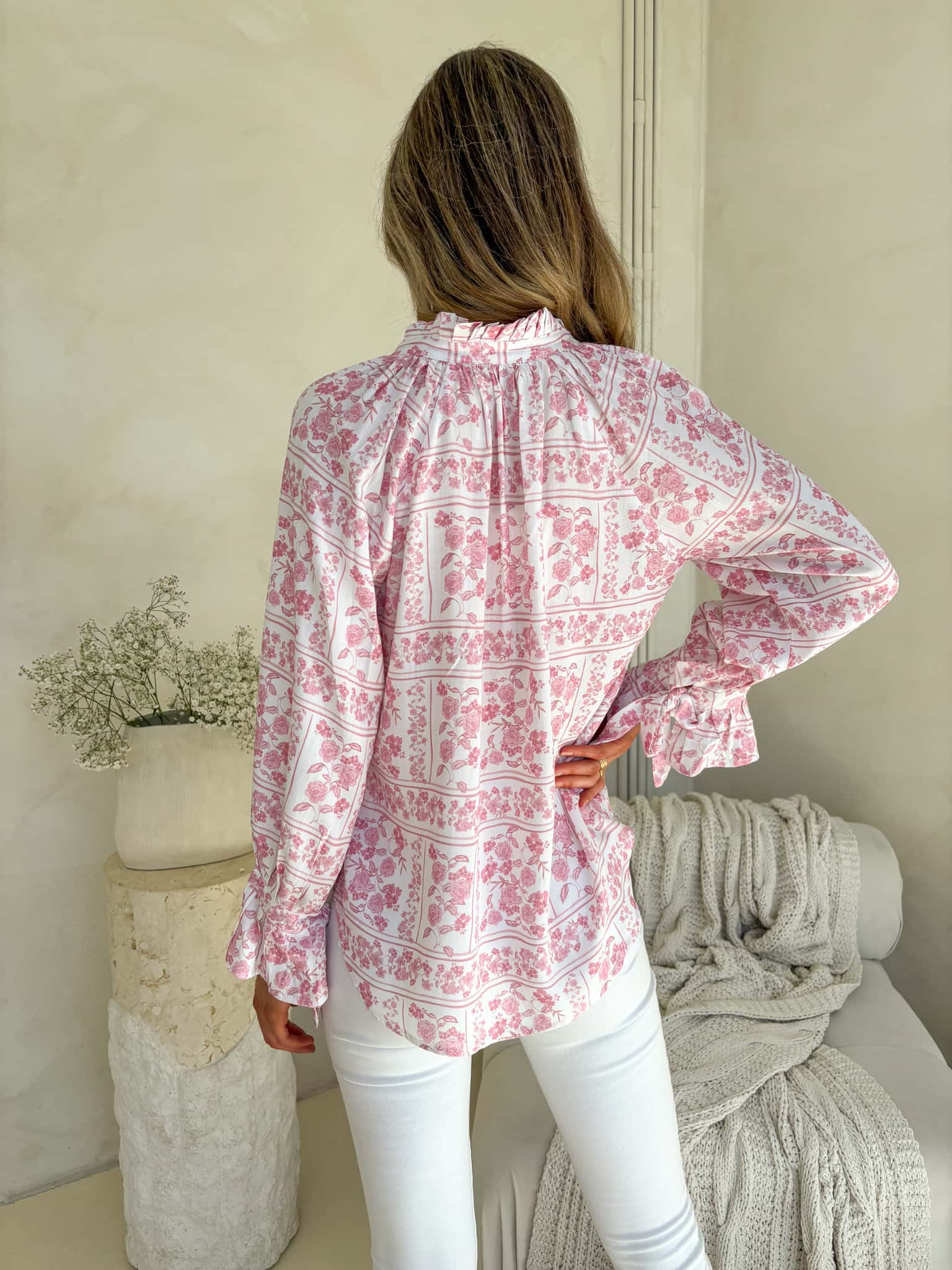 Palos Blouse - Petal & Poise Print