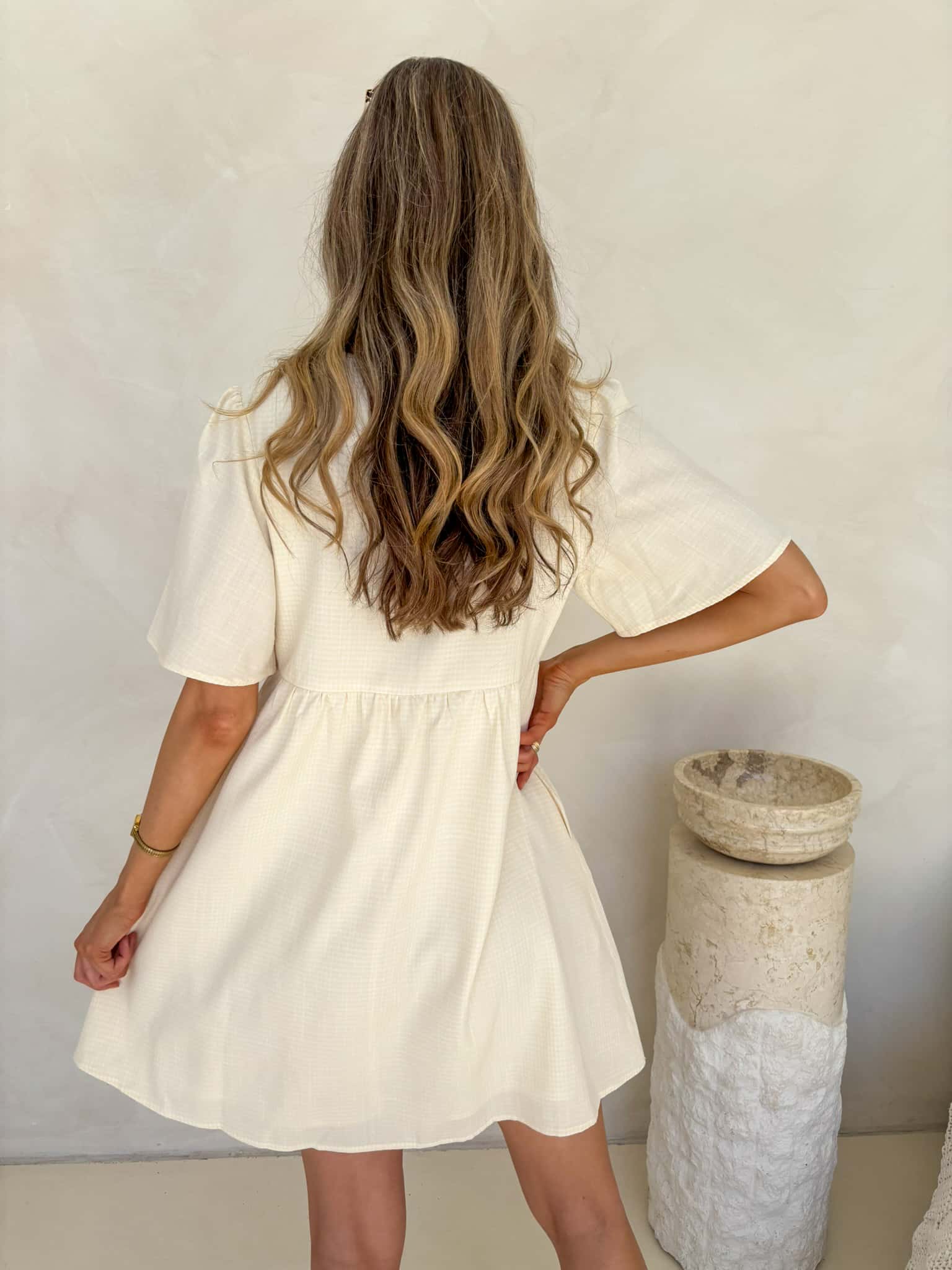 Sienna Dress - Yellow Gingham