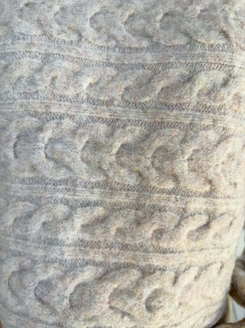 Heidi Knit - Natural with Multi Fleck