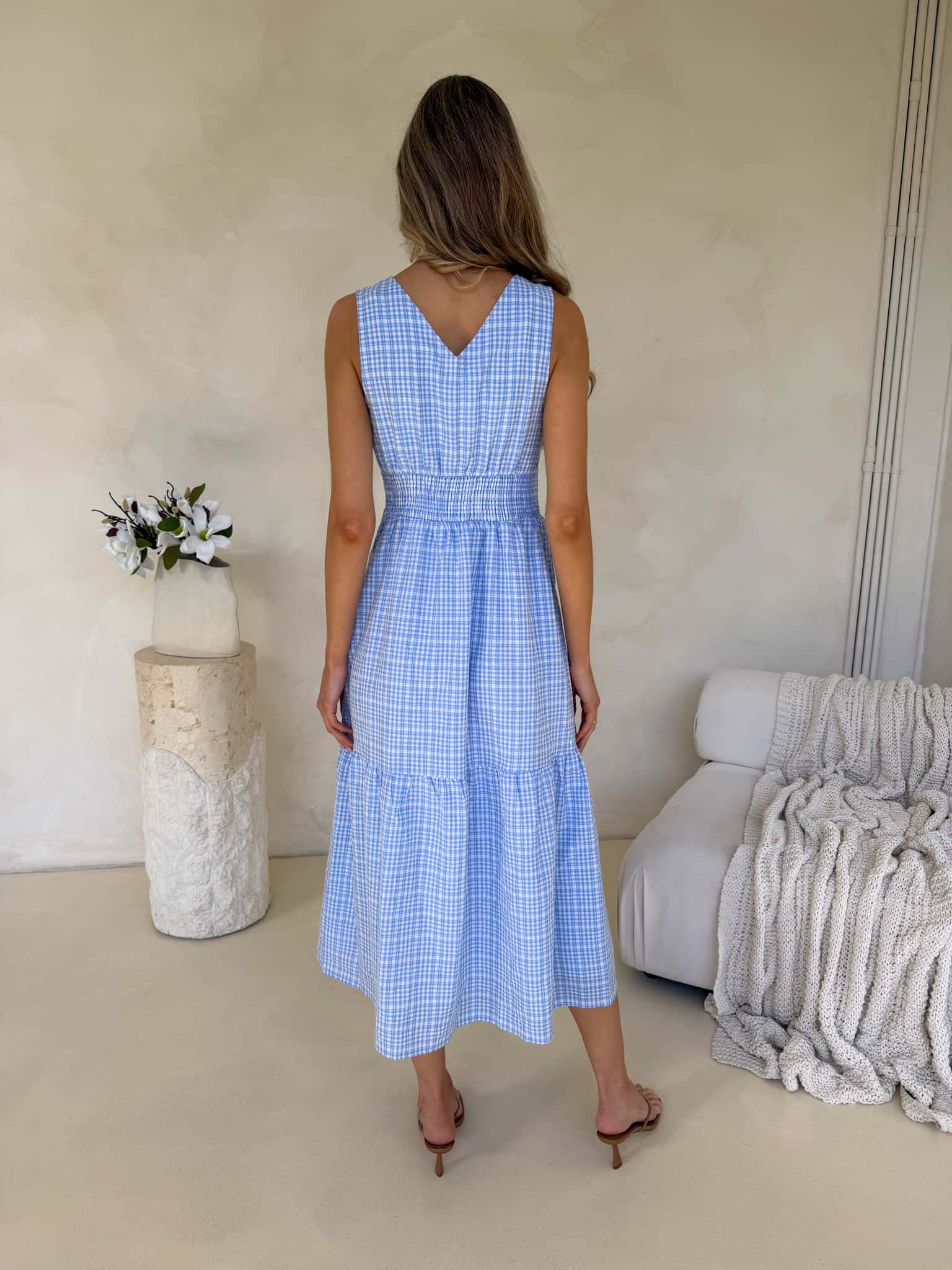 Honey Dress - Blue Gingham