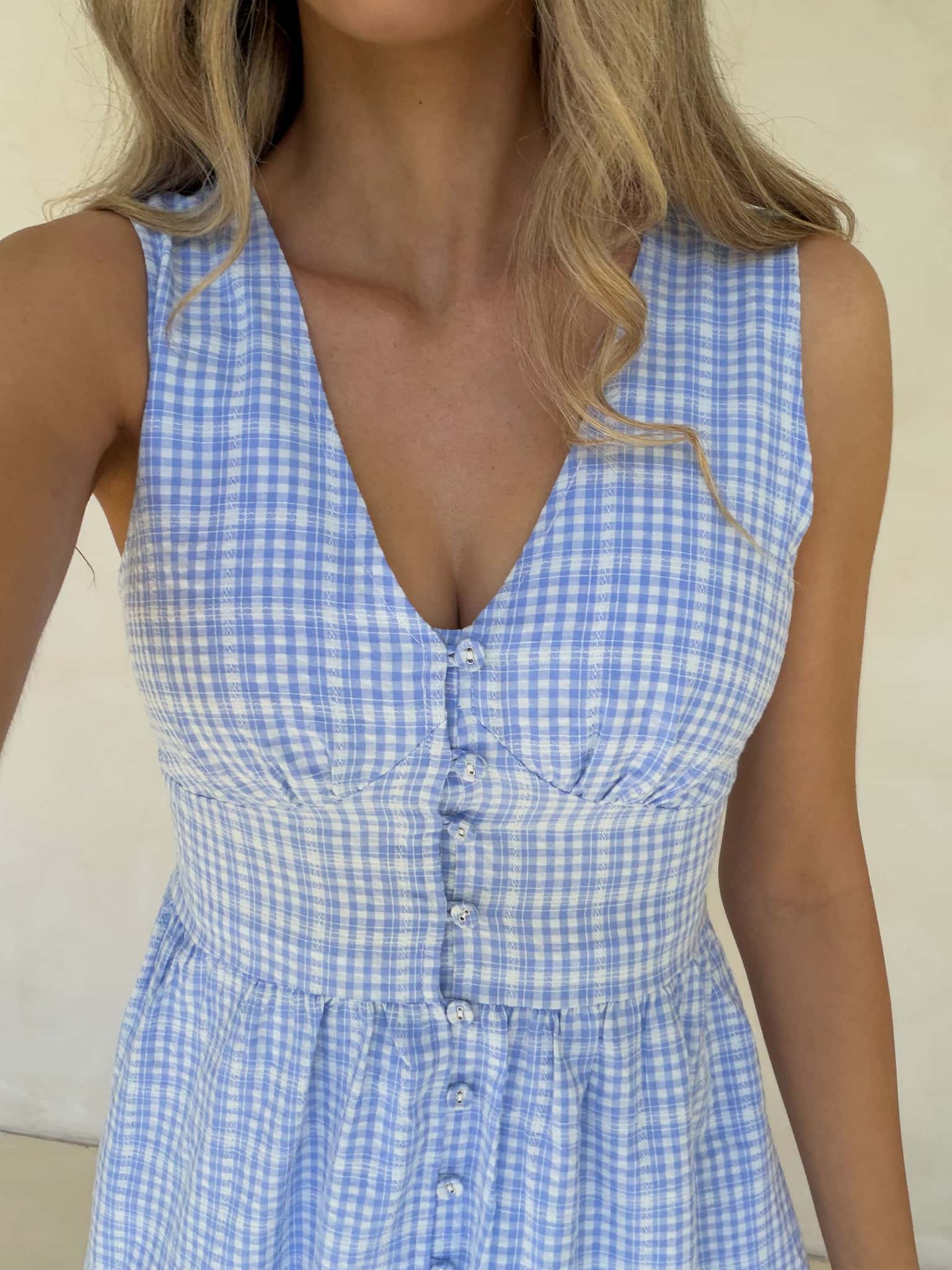 Honey Dress - Blue Gingham