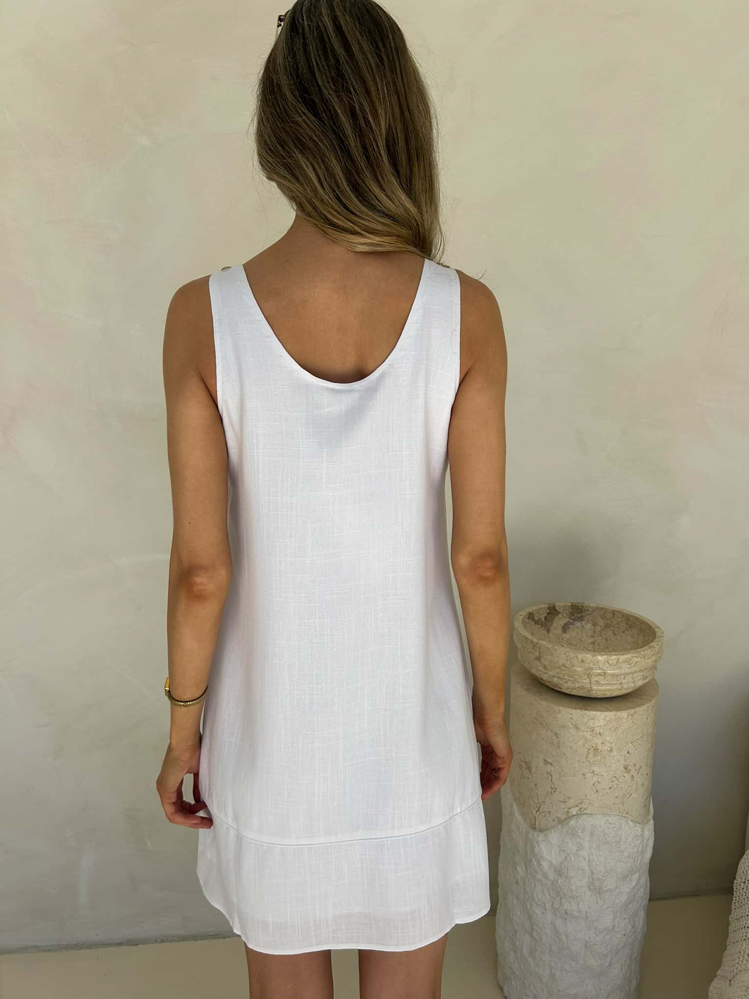 Huxley Dress - White