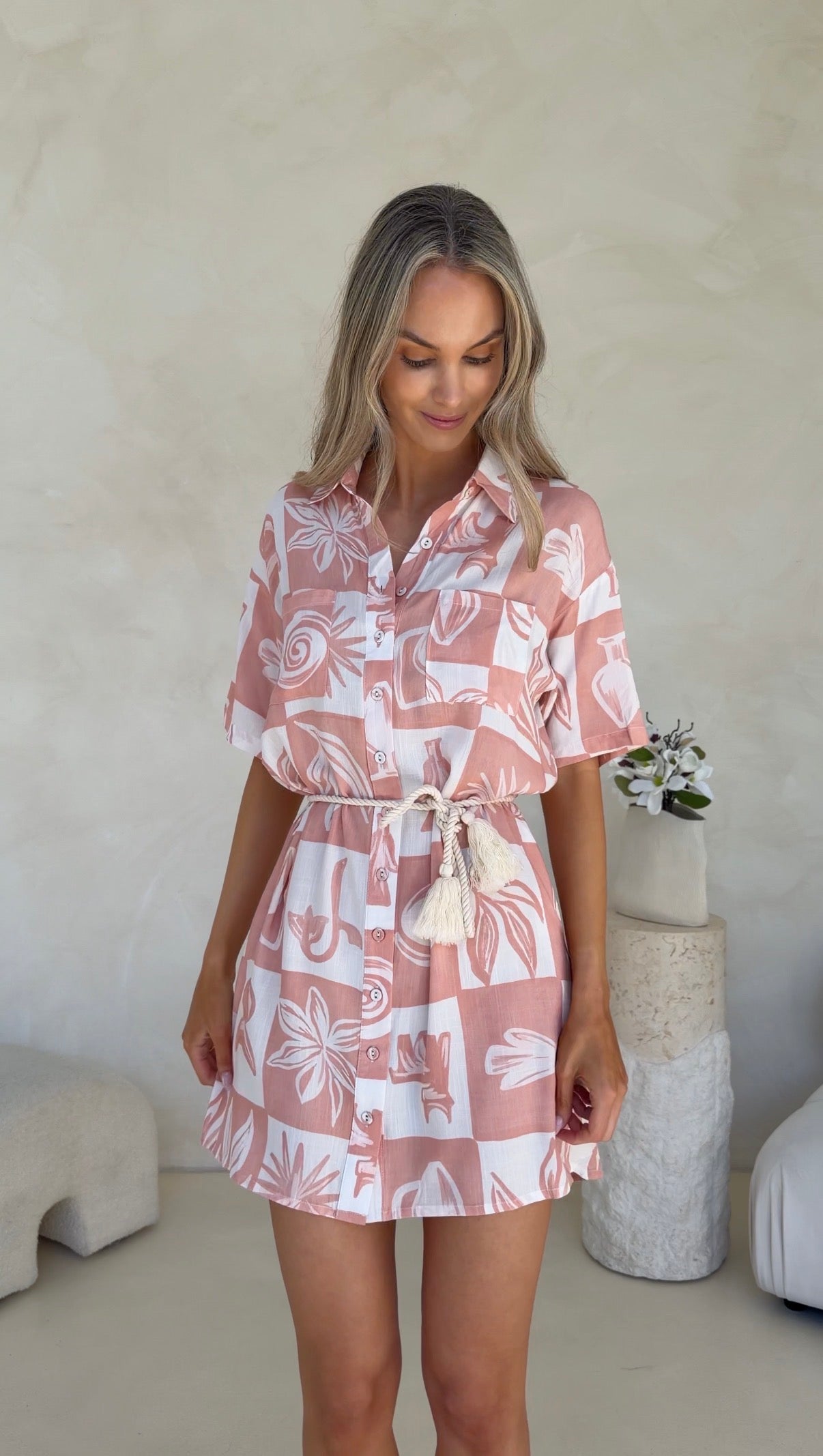 Sally Dress - Rosette Print