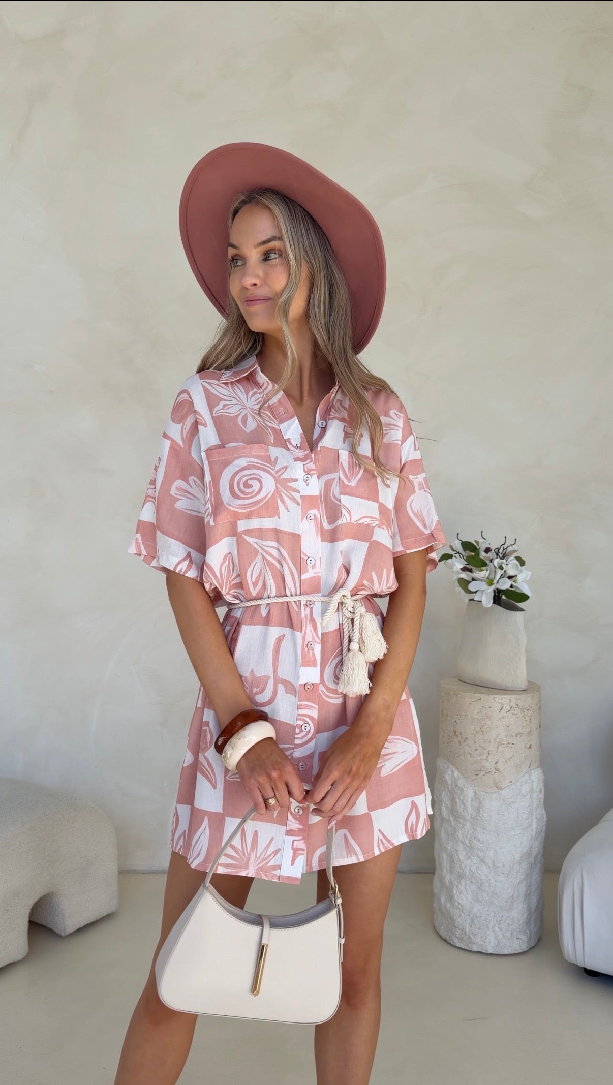 Sally Dress - Rosette Print