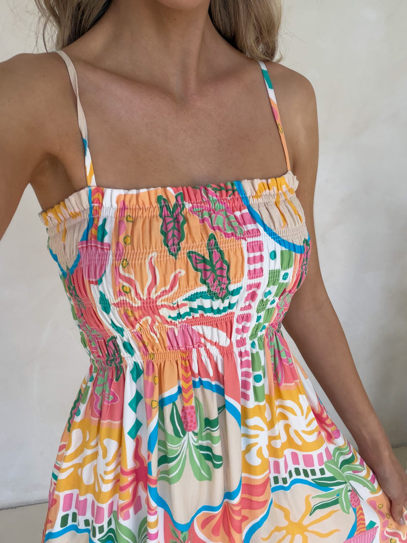 Cove Mini Dress - Tropicana Print