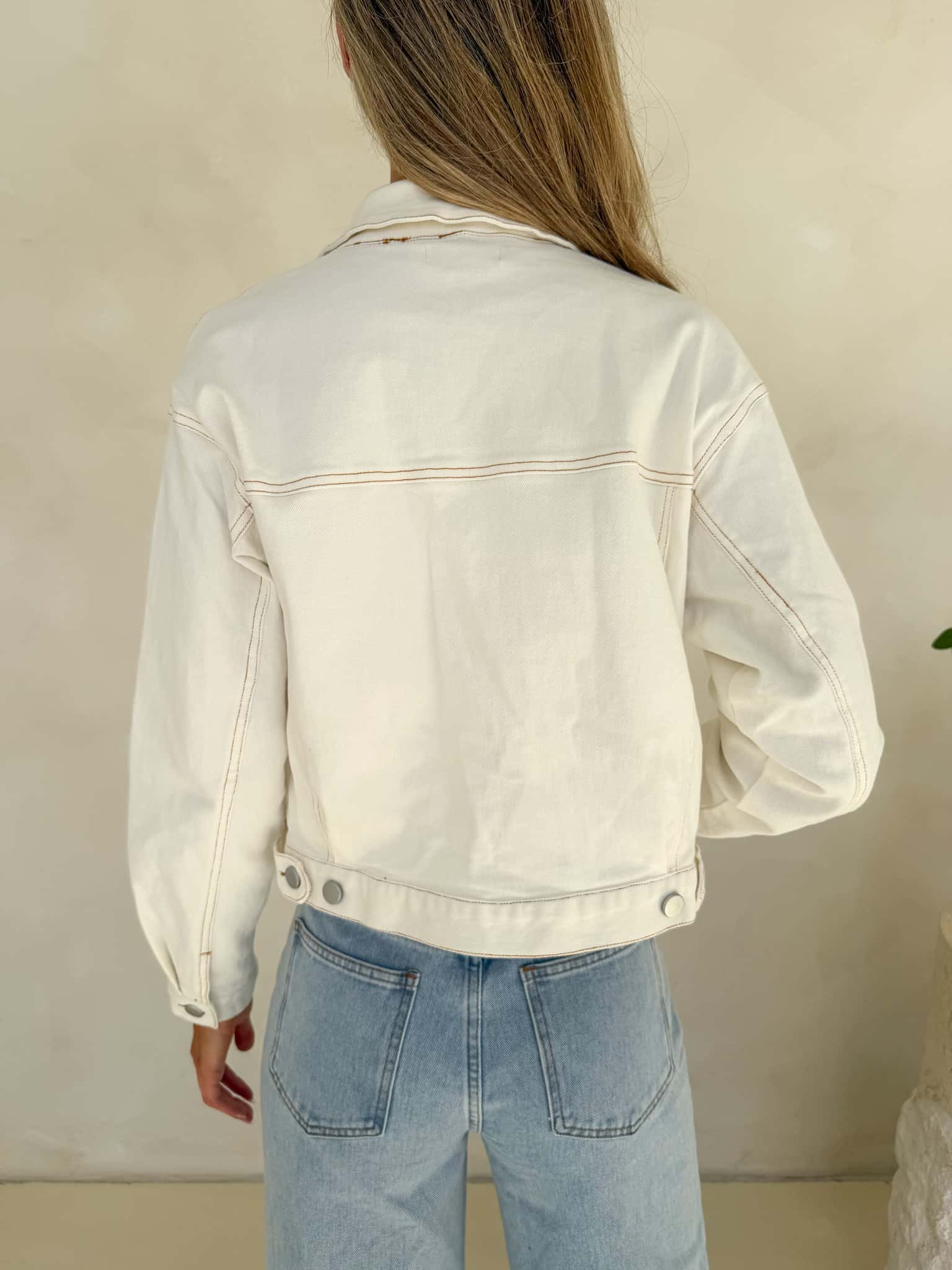 Luna Denim Jacket - White