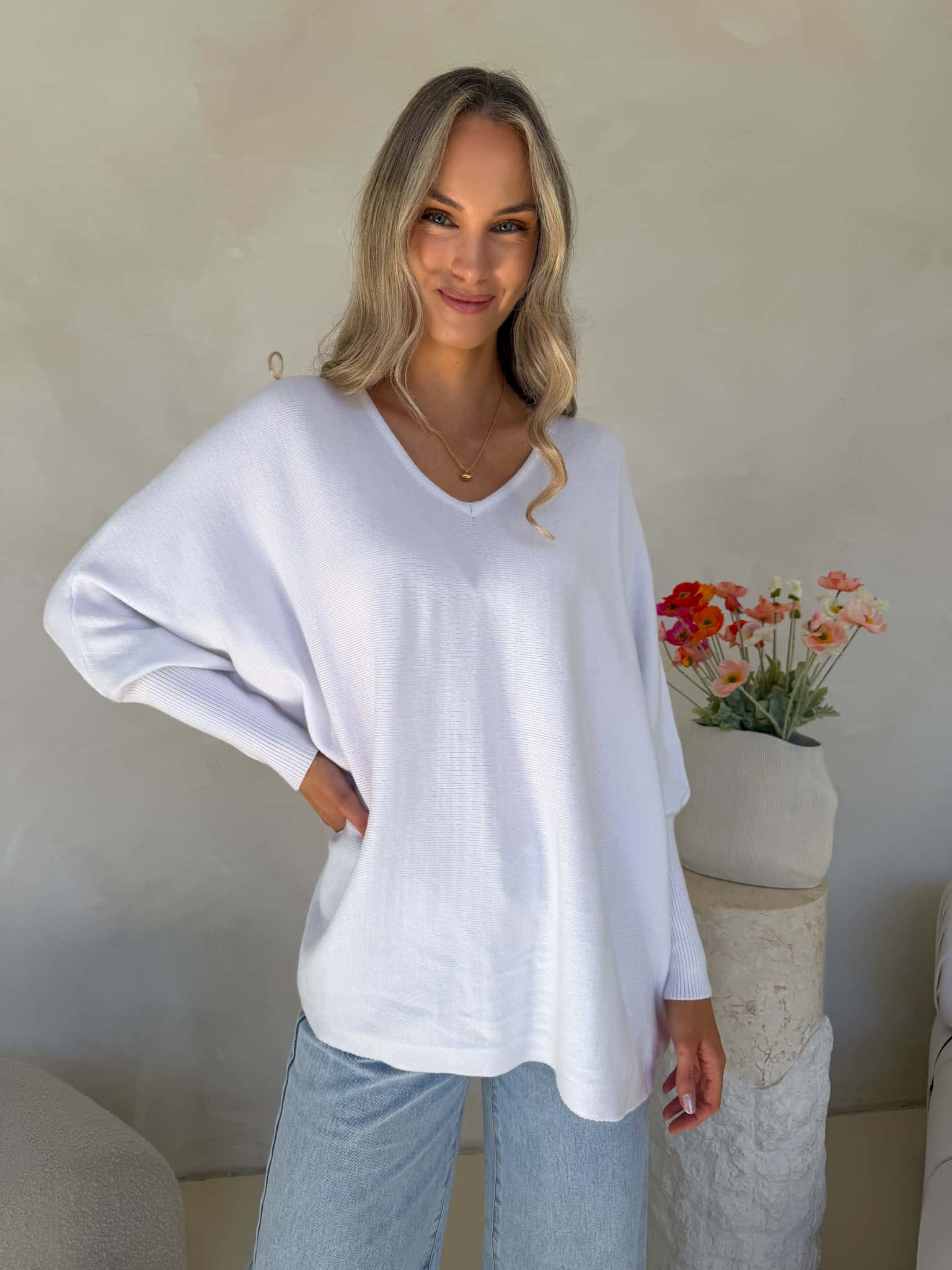 Kennedy Knit - White