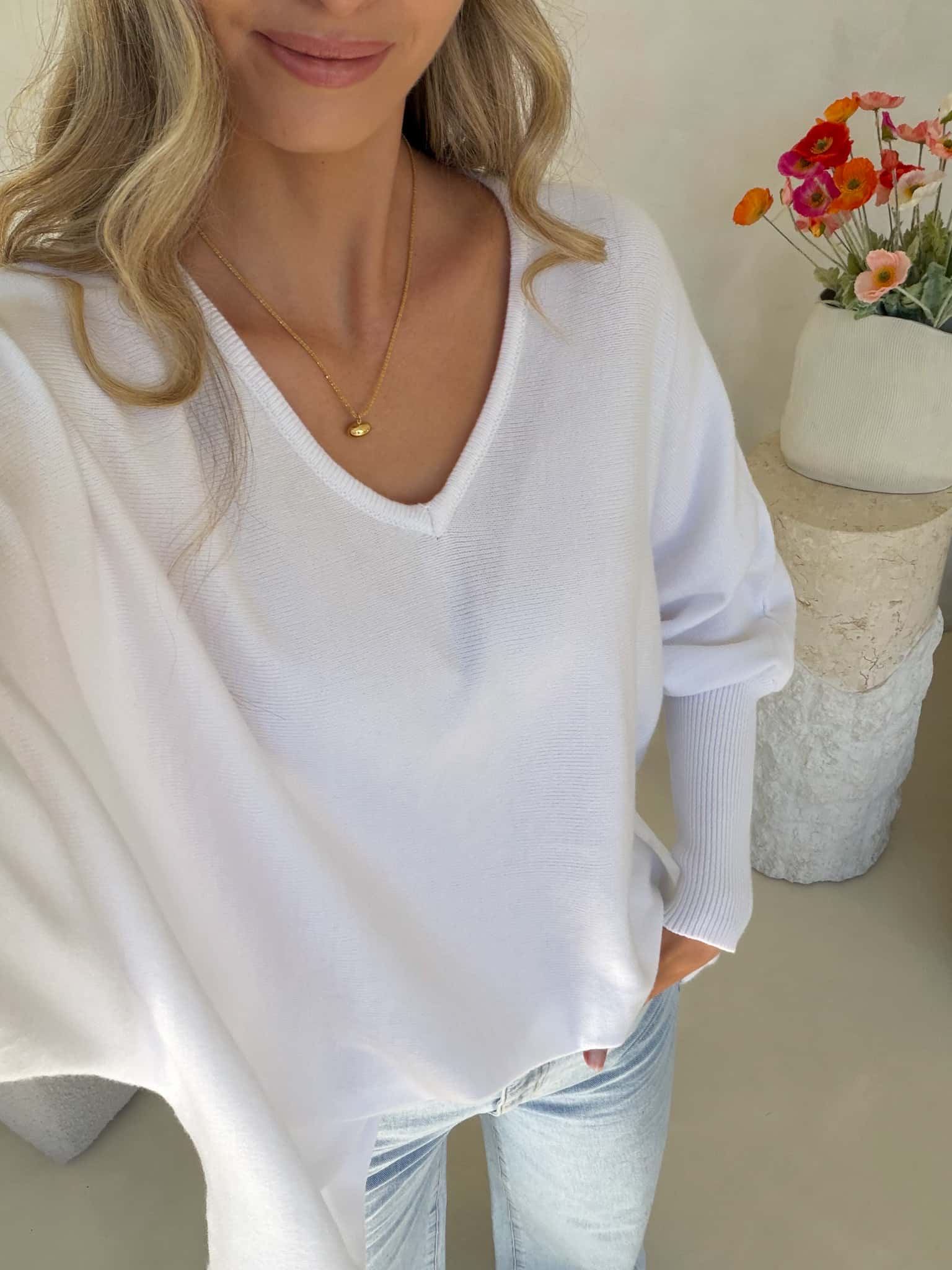 Kennedy Knit - White