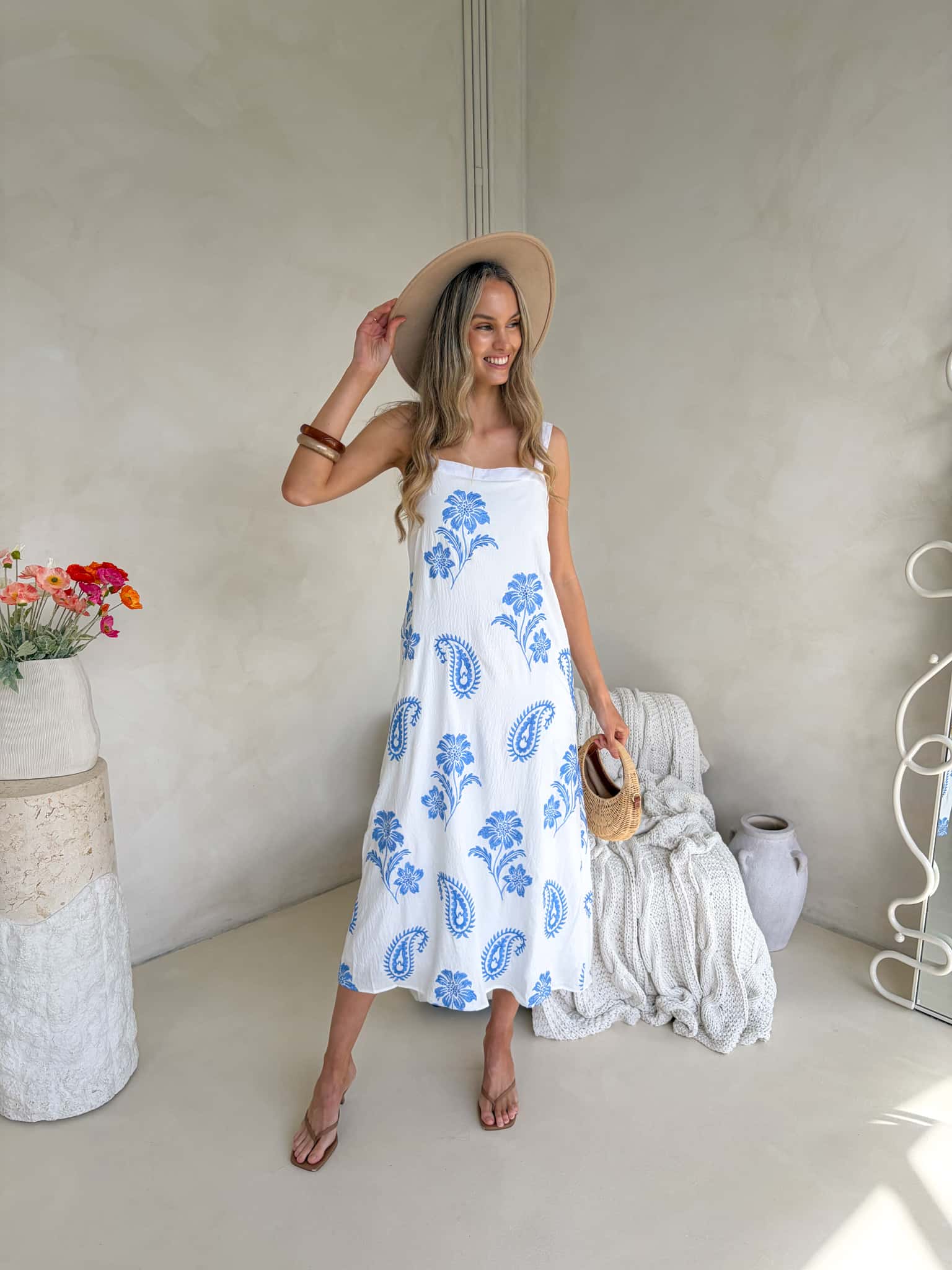 Kiki Dress - Bluebell Embroidery