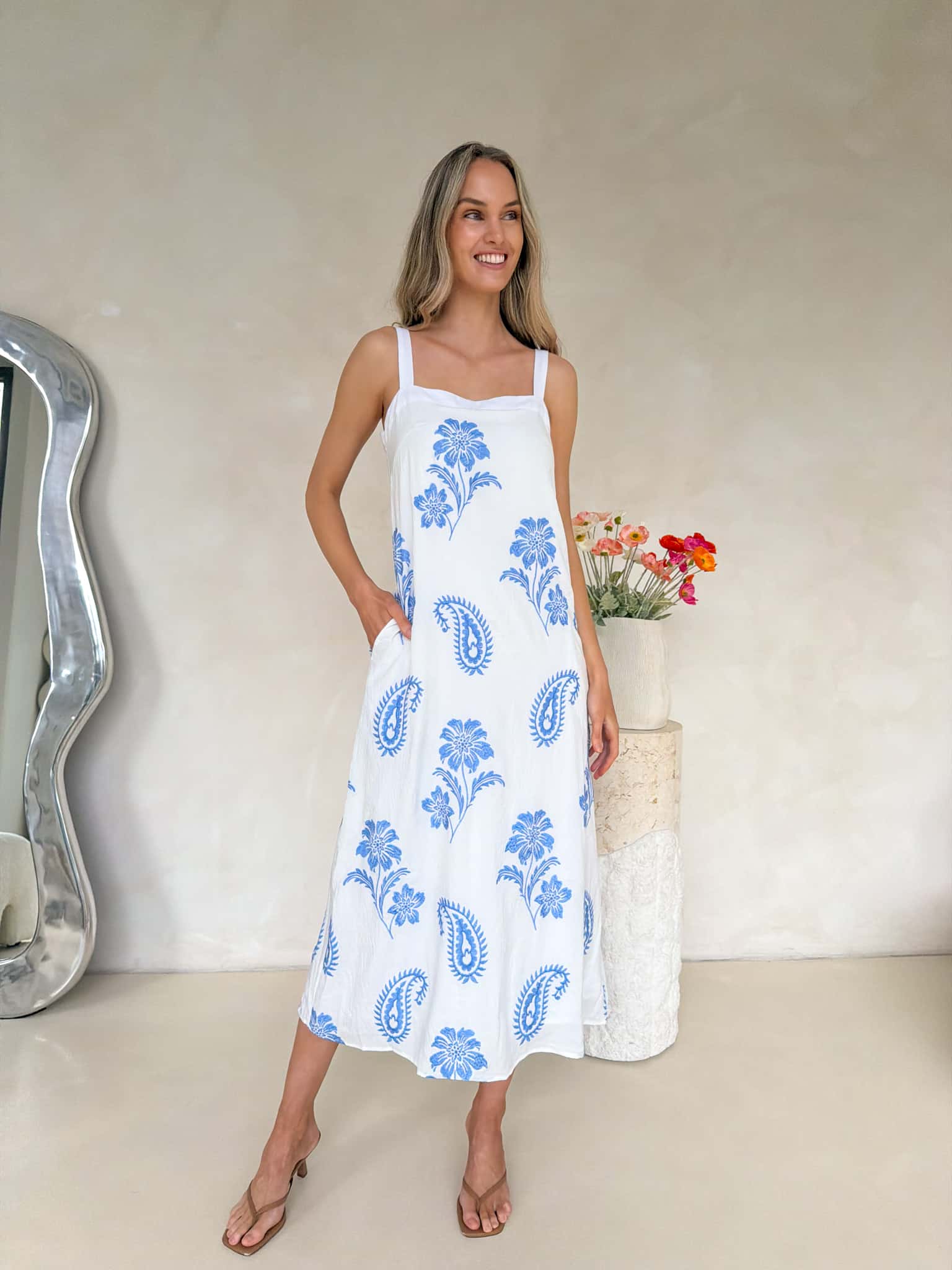 Kiki Dress - Bluebell Embroidery