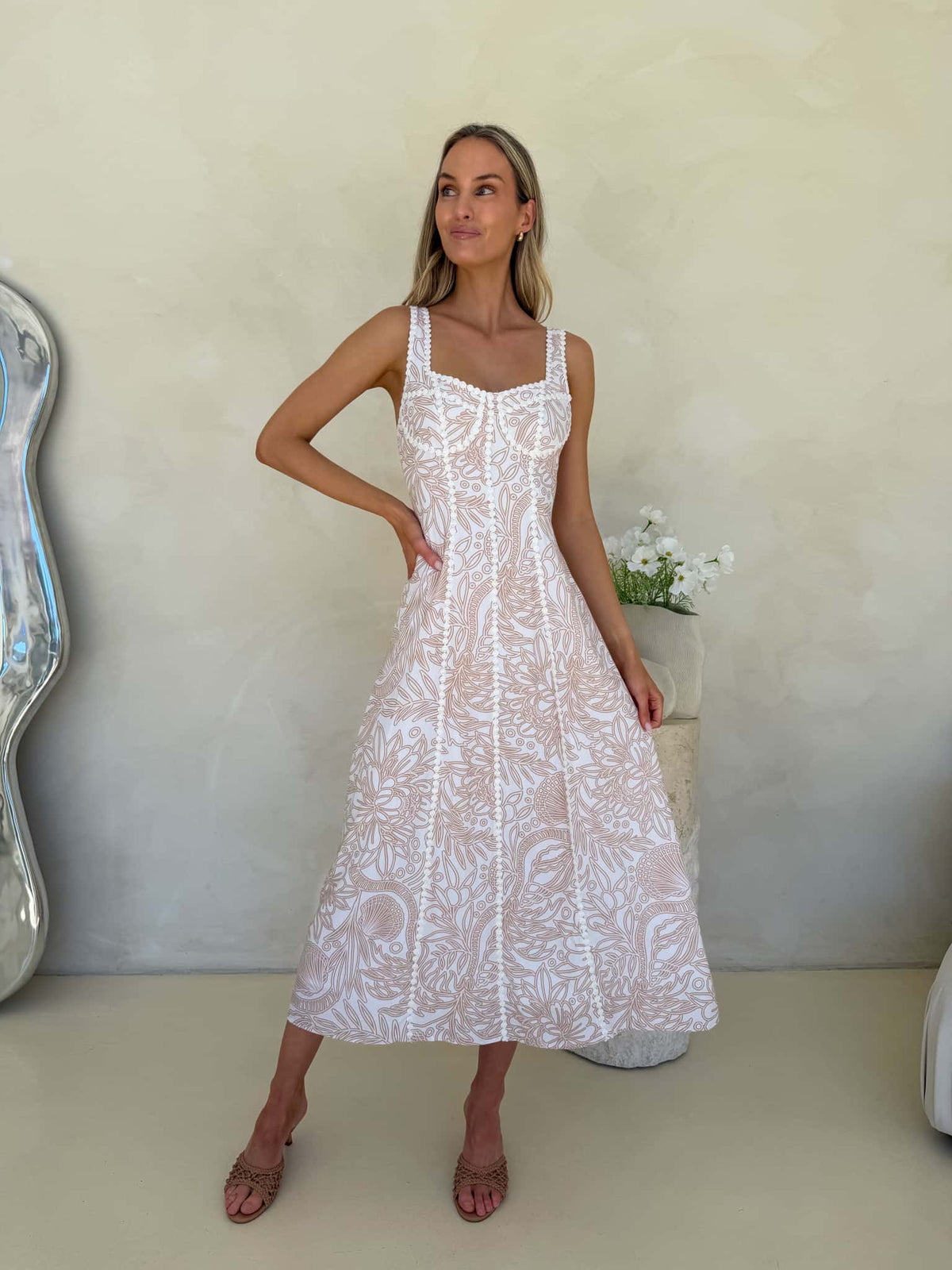 Kit Dress - Coastal Drifter Print
