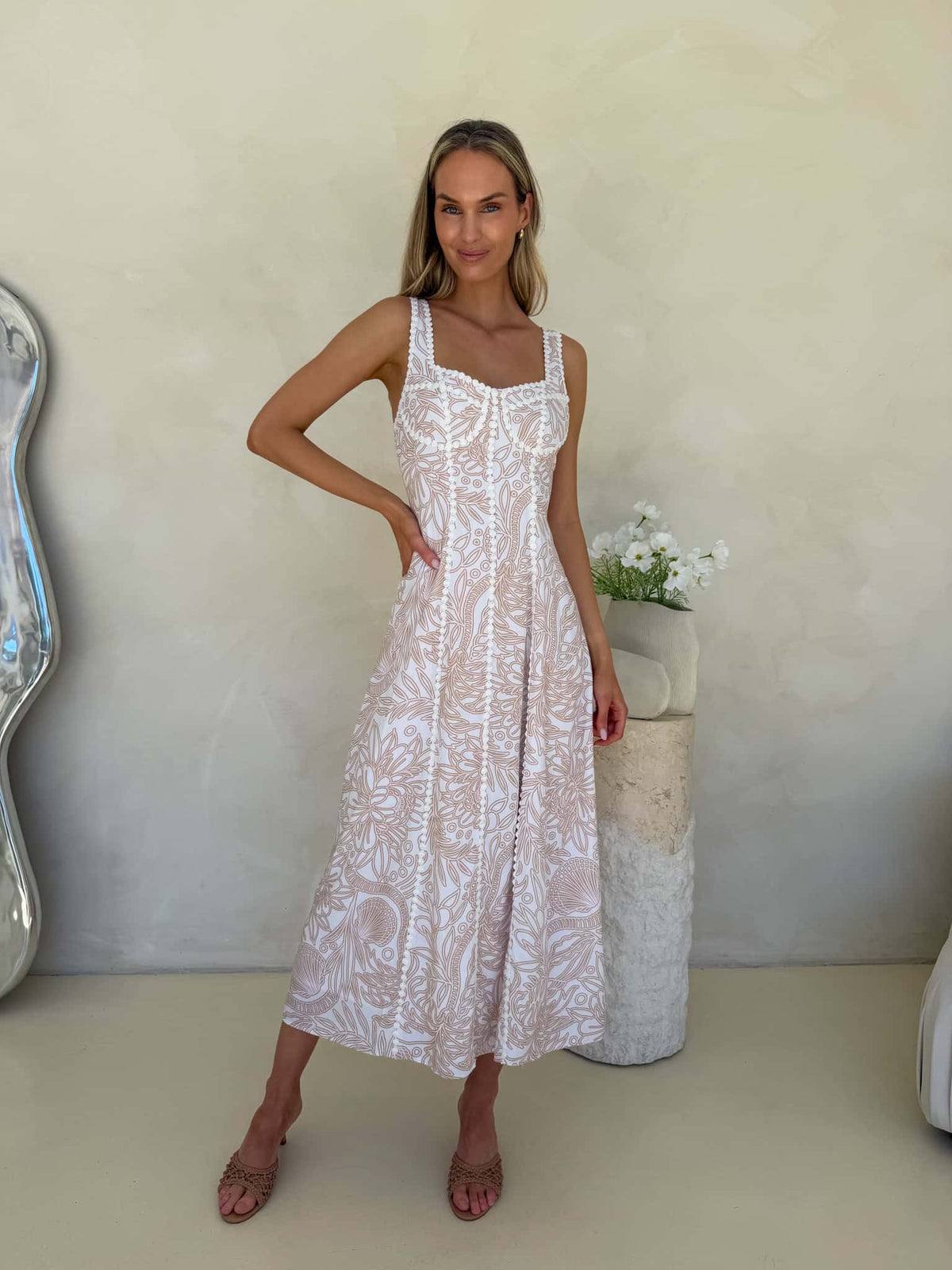Kit Dress - Coastal Drifter Print