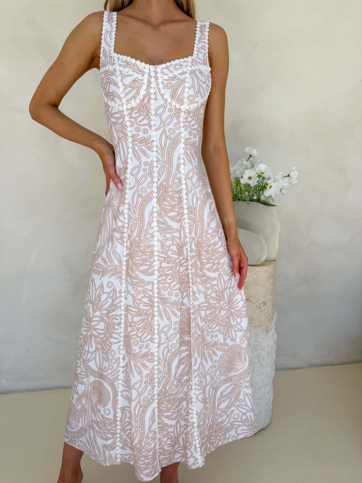 Kit Dress - Coastal Drifter Print