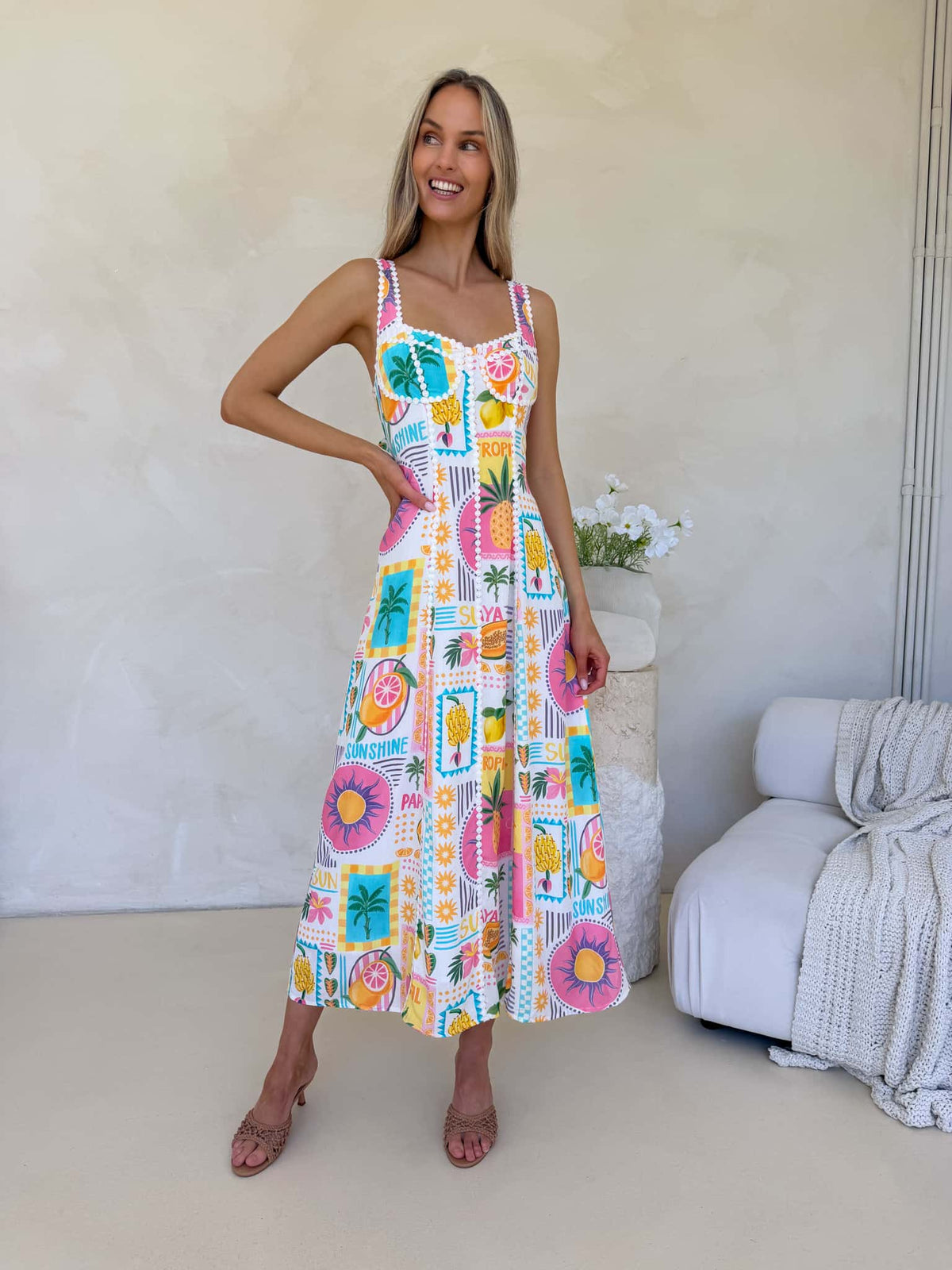 Kit Dress - Fiesta Print