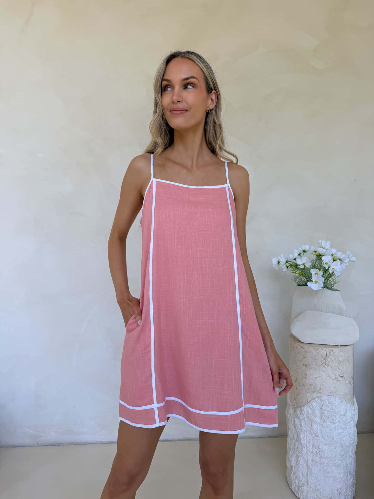 Libra Dress - Salmon