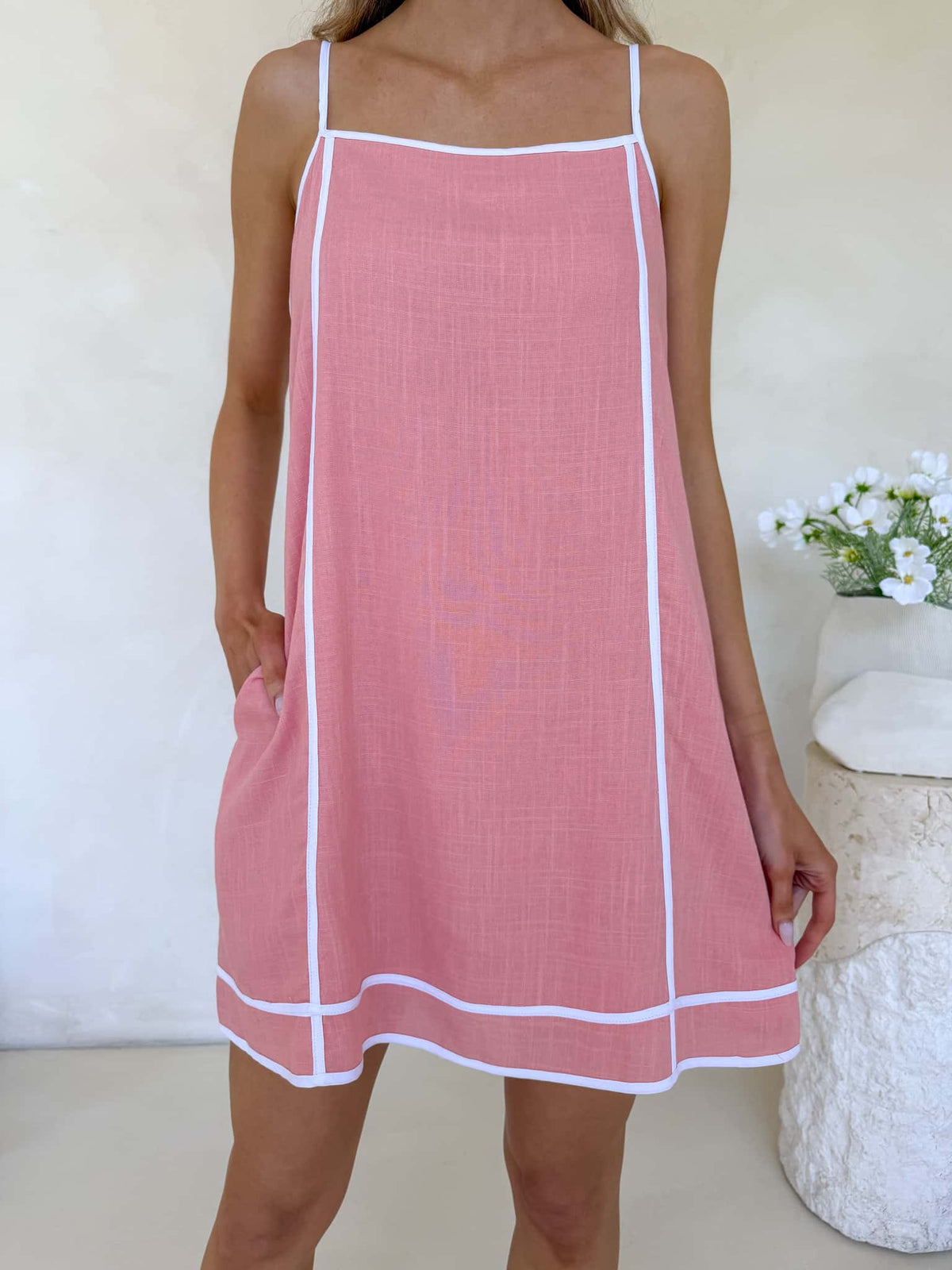 Libra Dress - Salmon