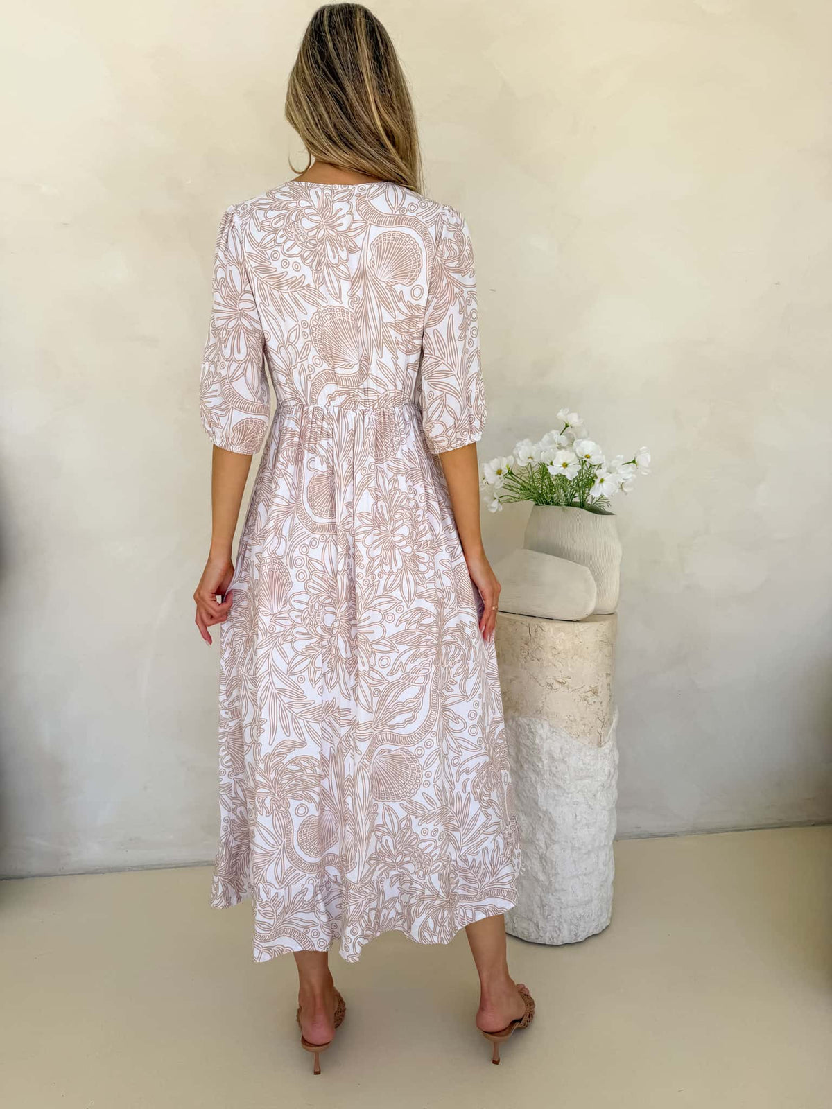 Laurel Dress - Coastal Drifter Print