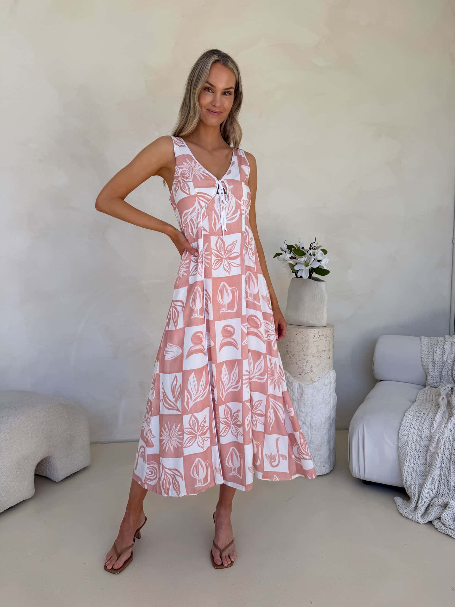 Margot Dress - Rosette Print
