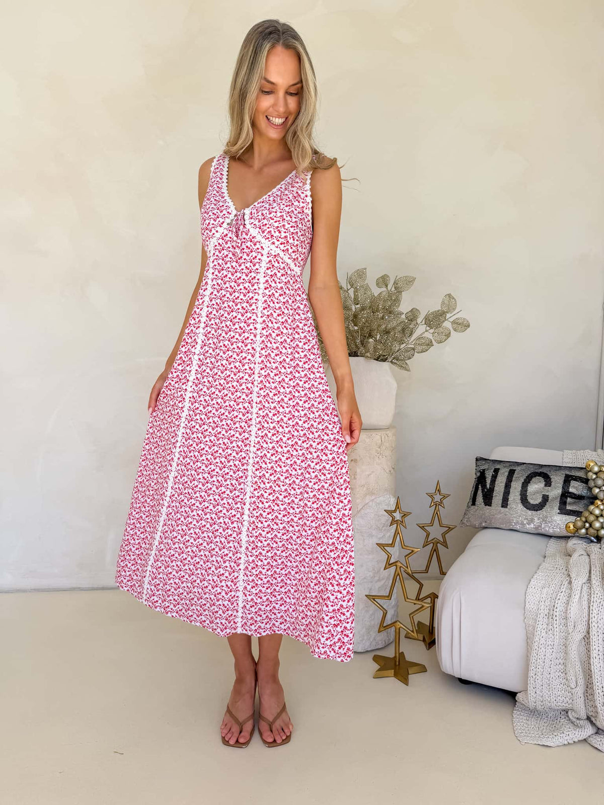 Margot Dress - Mistletoe Print