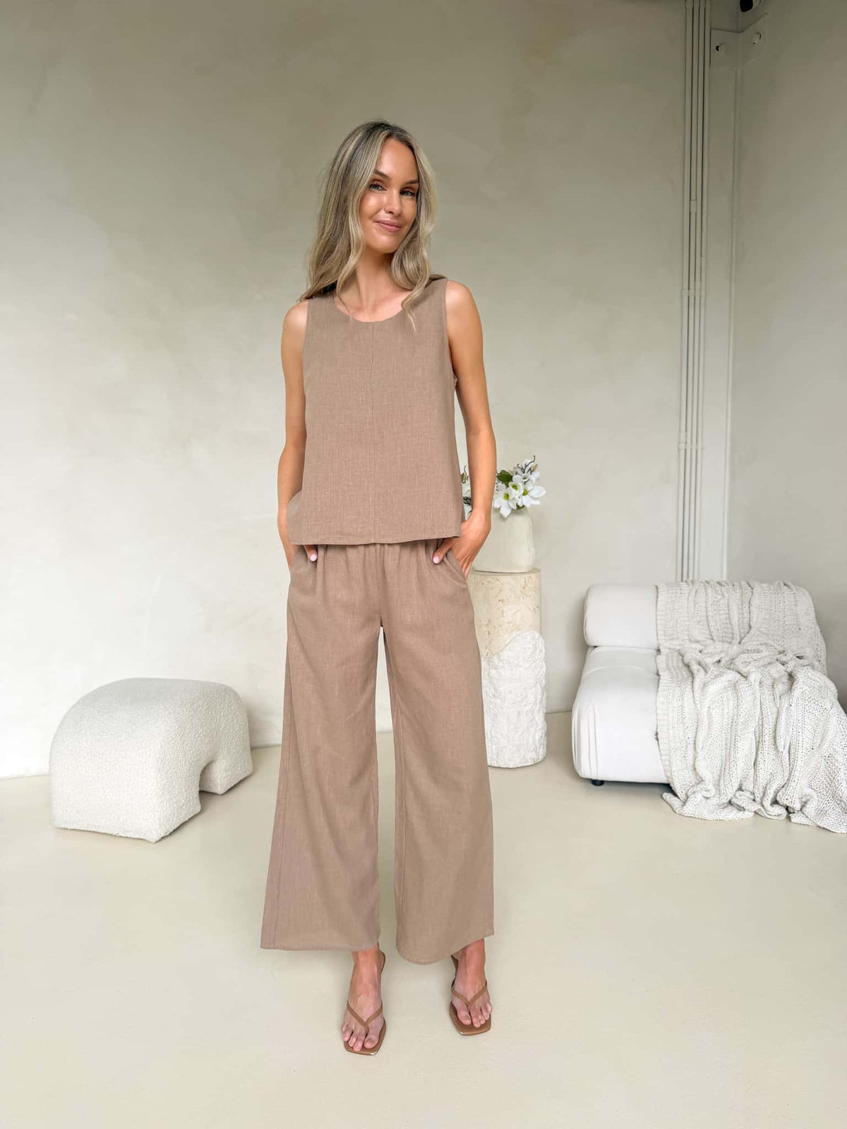 Maria Pant - Taupe