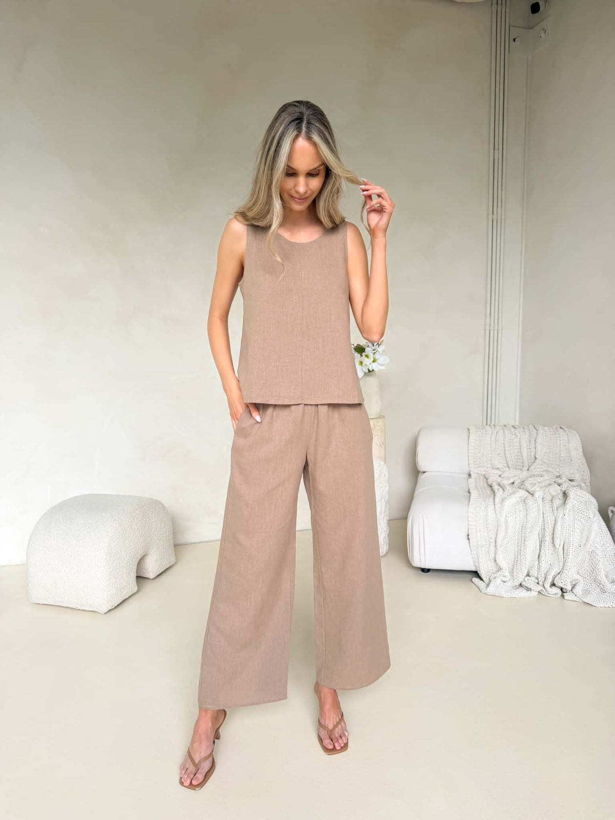 Maria Pant - Taupe