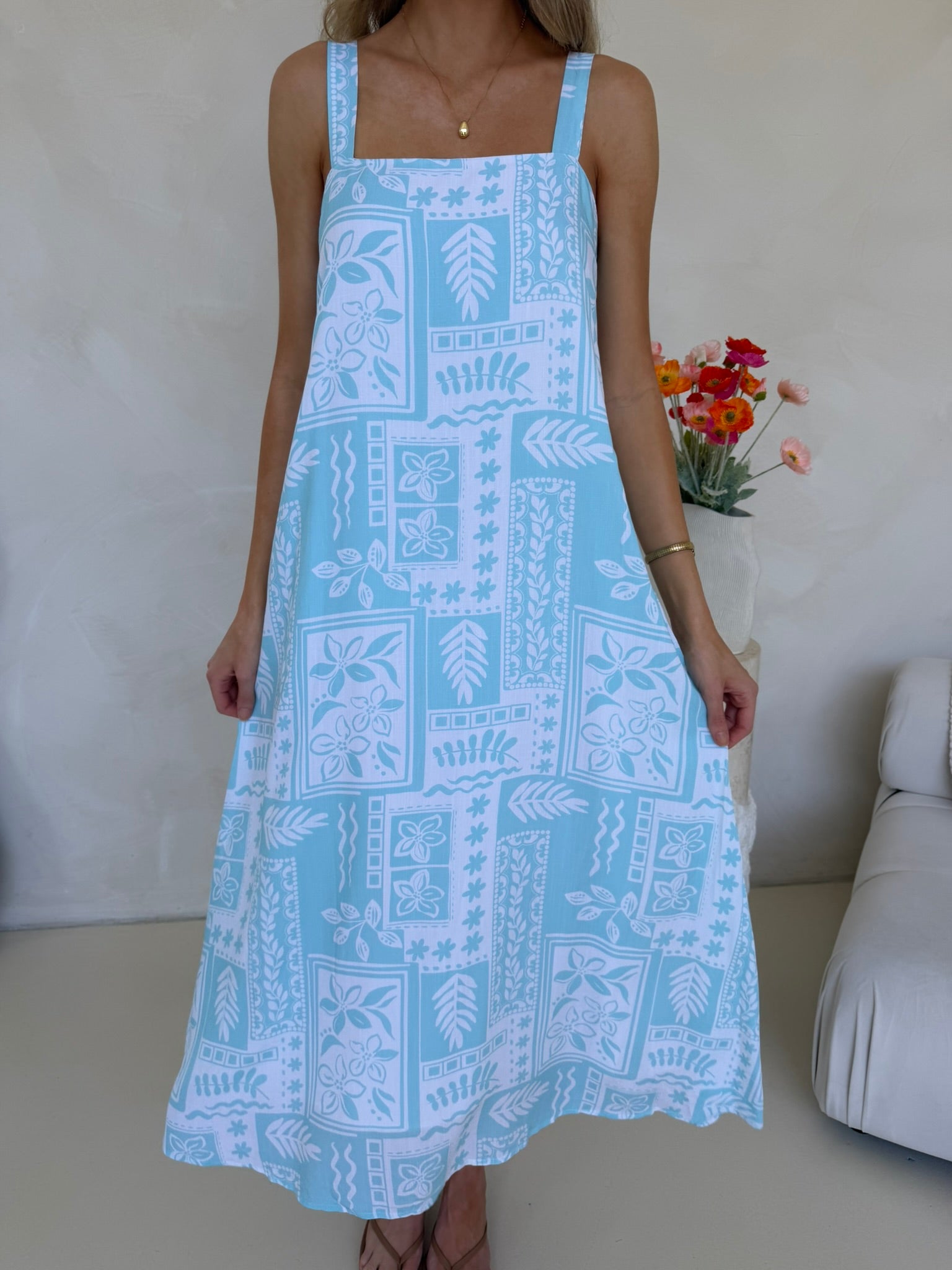 Lola Dress - Coastal Club Print