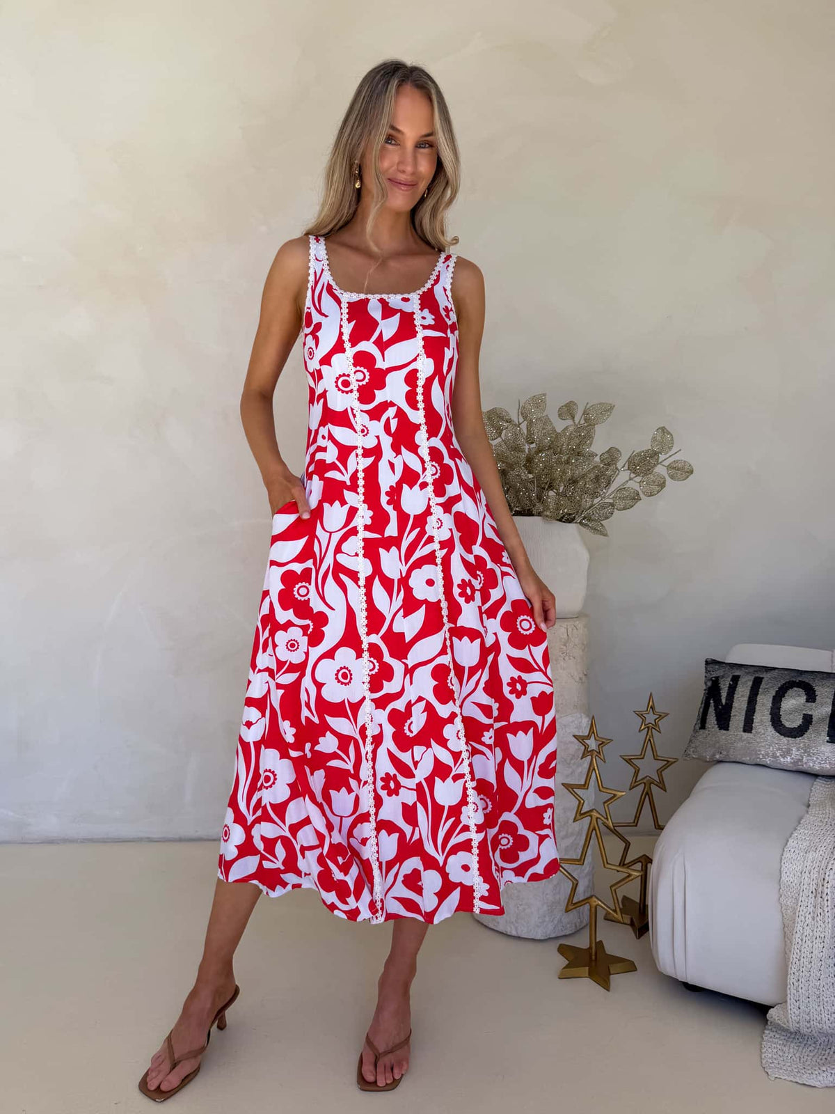 Valentina Dress - Prancer Print